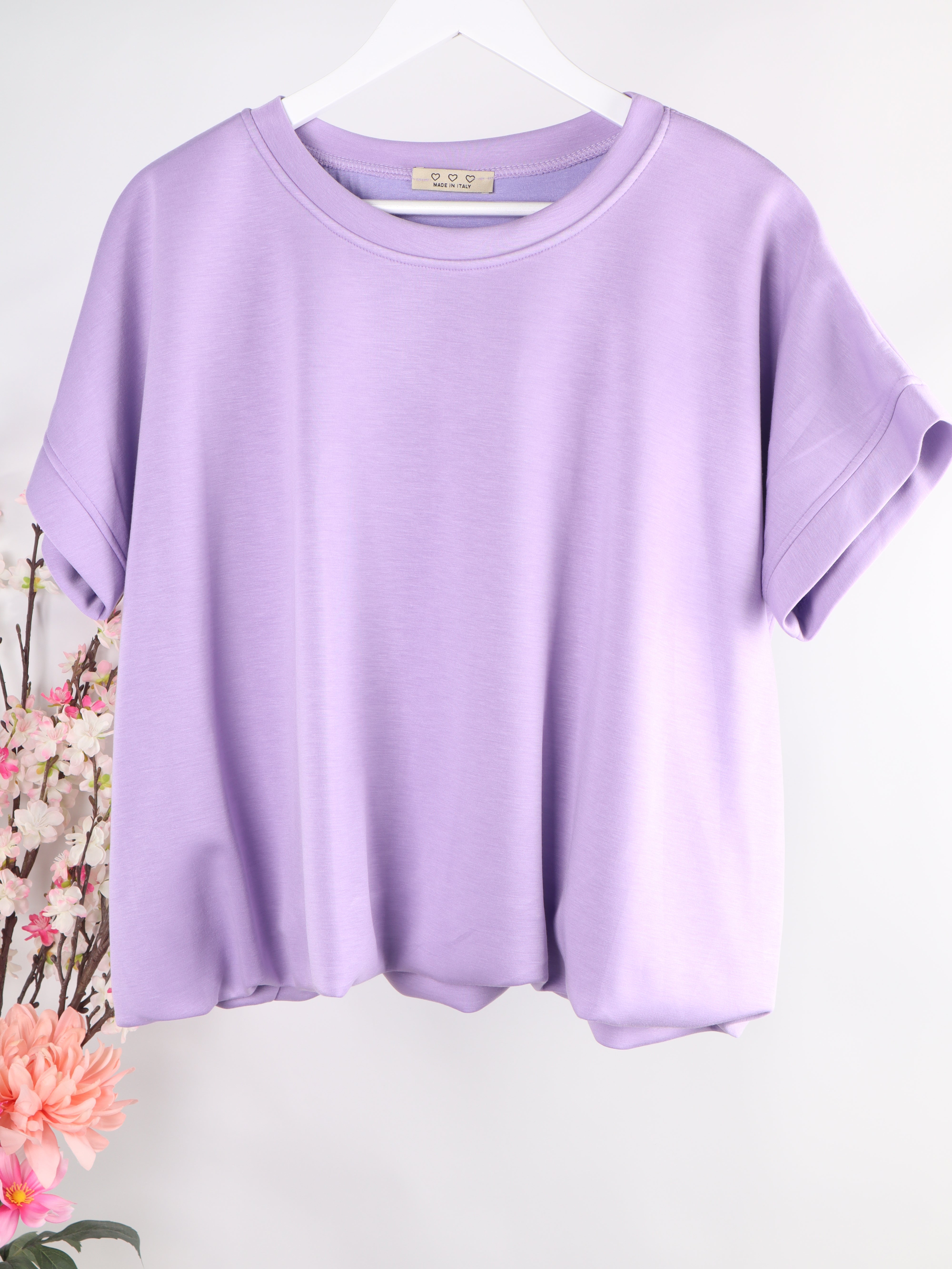 Oversize kurzarm Sweatshirt „Butter Soft“