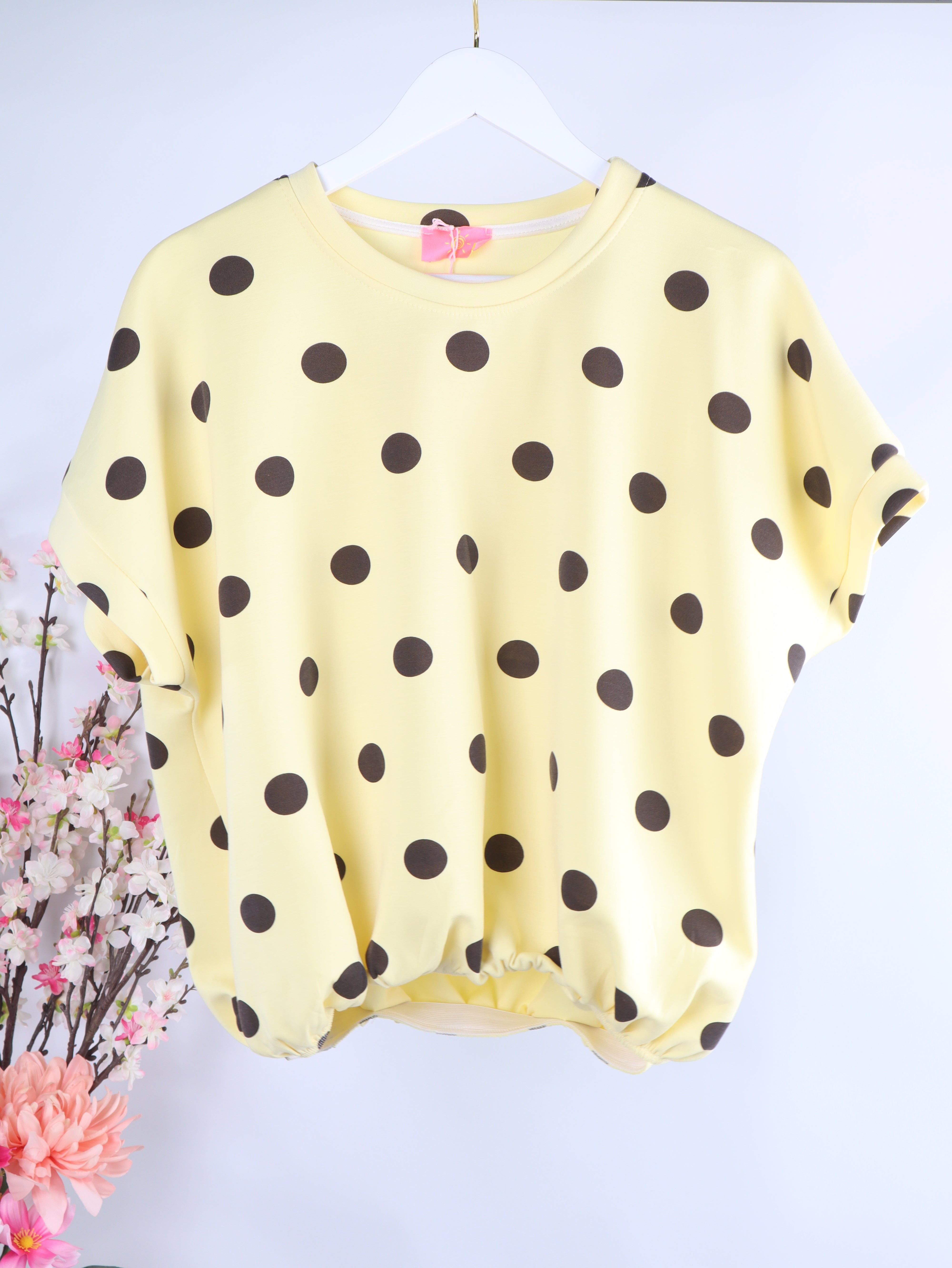 Oversize Ballon-Shirt "Butter Polka Dot"