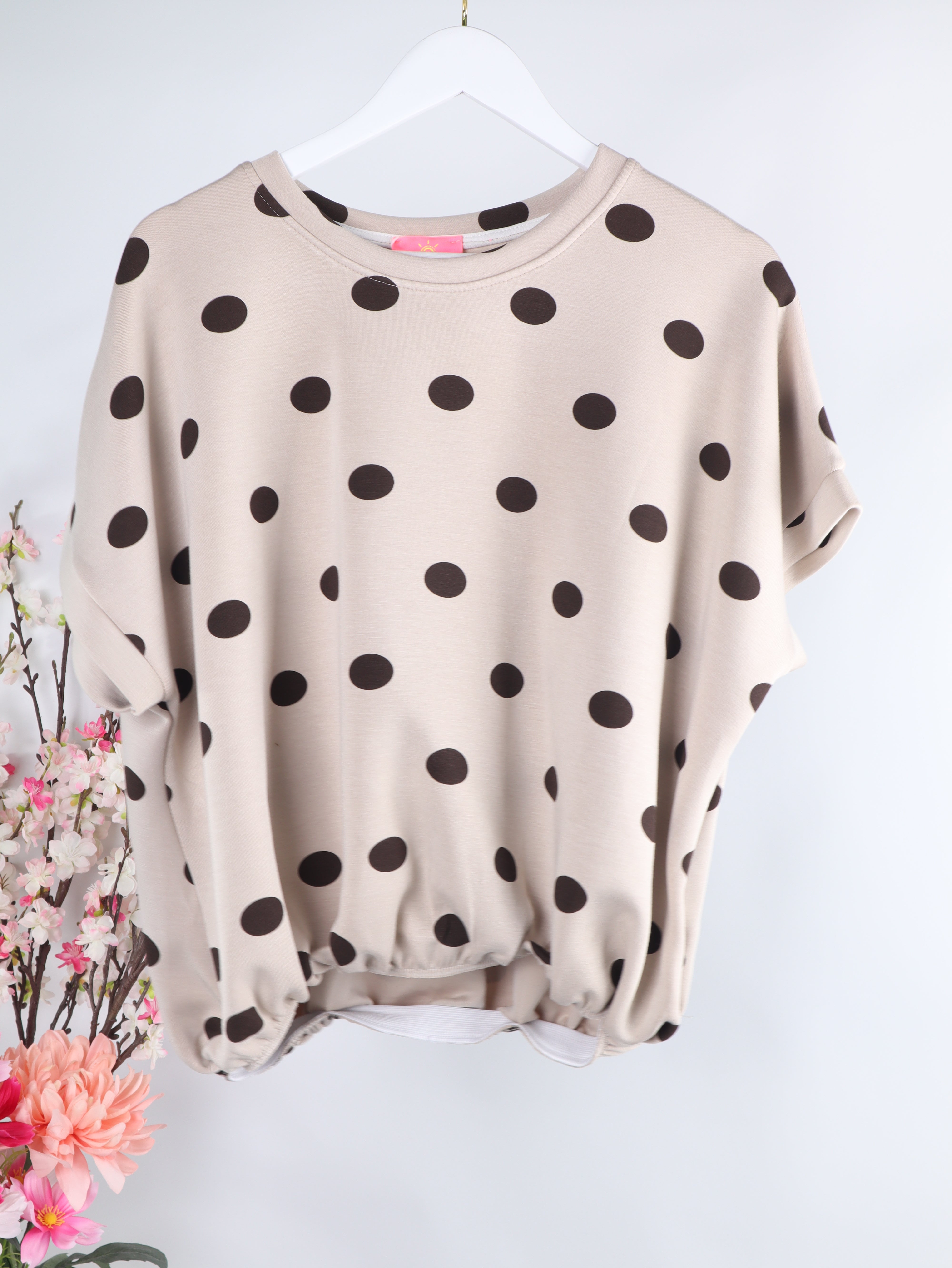 Oversize Ballon-Shirt "Butter Polka Dot"