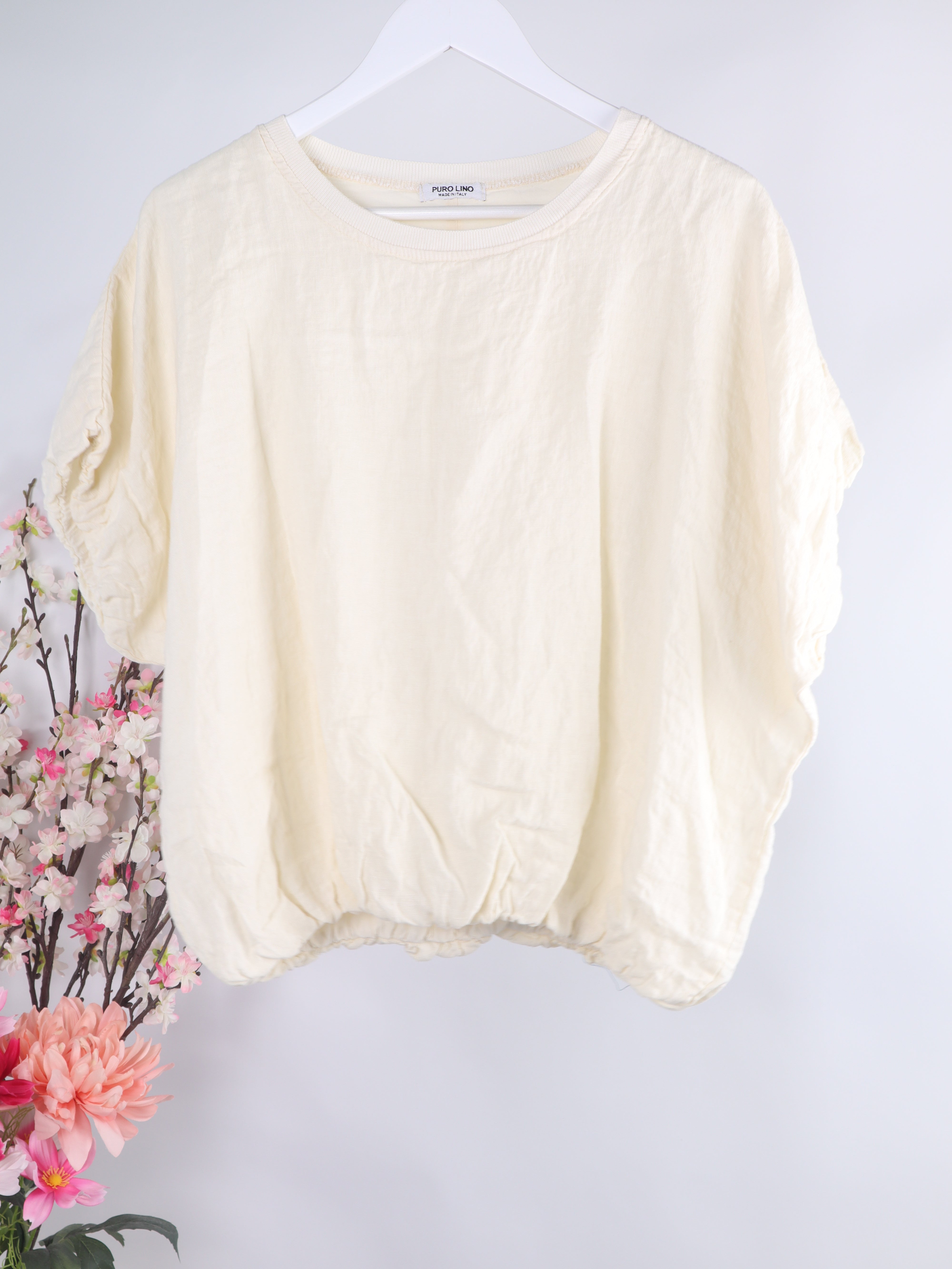 Leinen Shirt mit Baumwollfutter