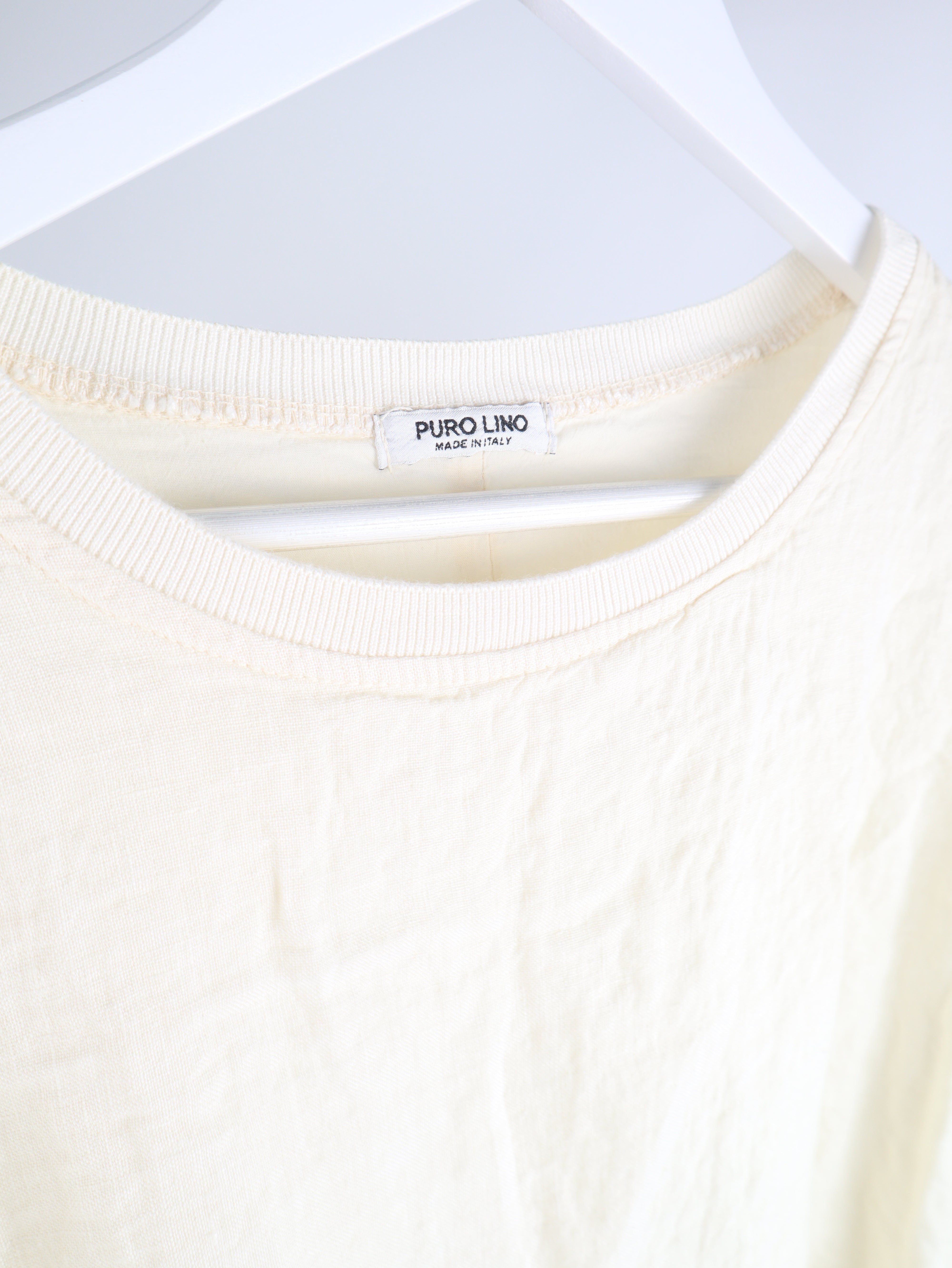 Leinen Shirt mit Baumwollfutter