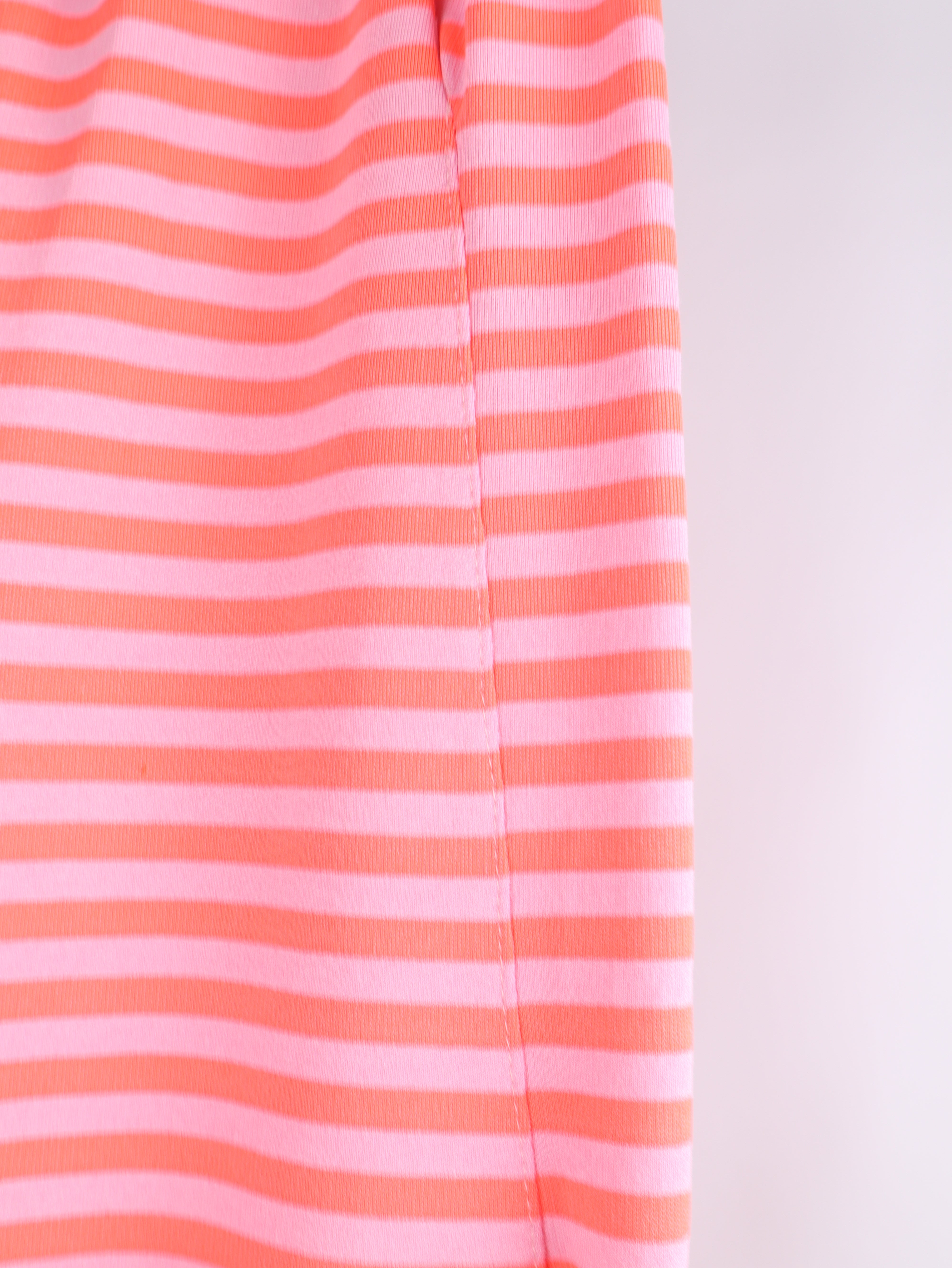 Streifen Sommerhose mit elastischem Bund – Wide Leg