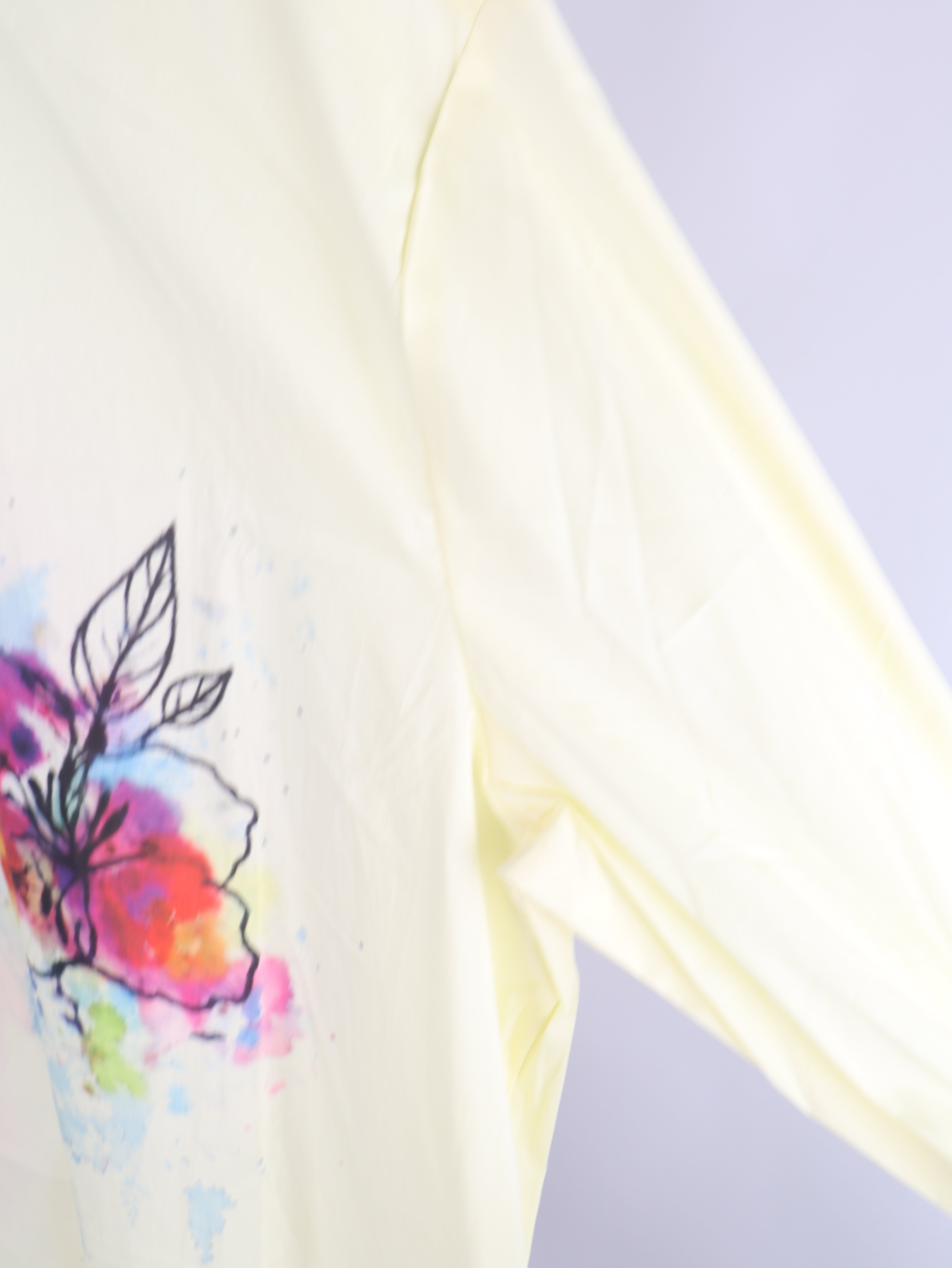 Oversize Bluse mit floralem Print