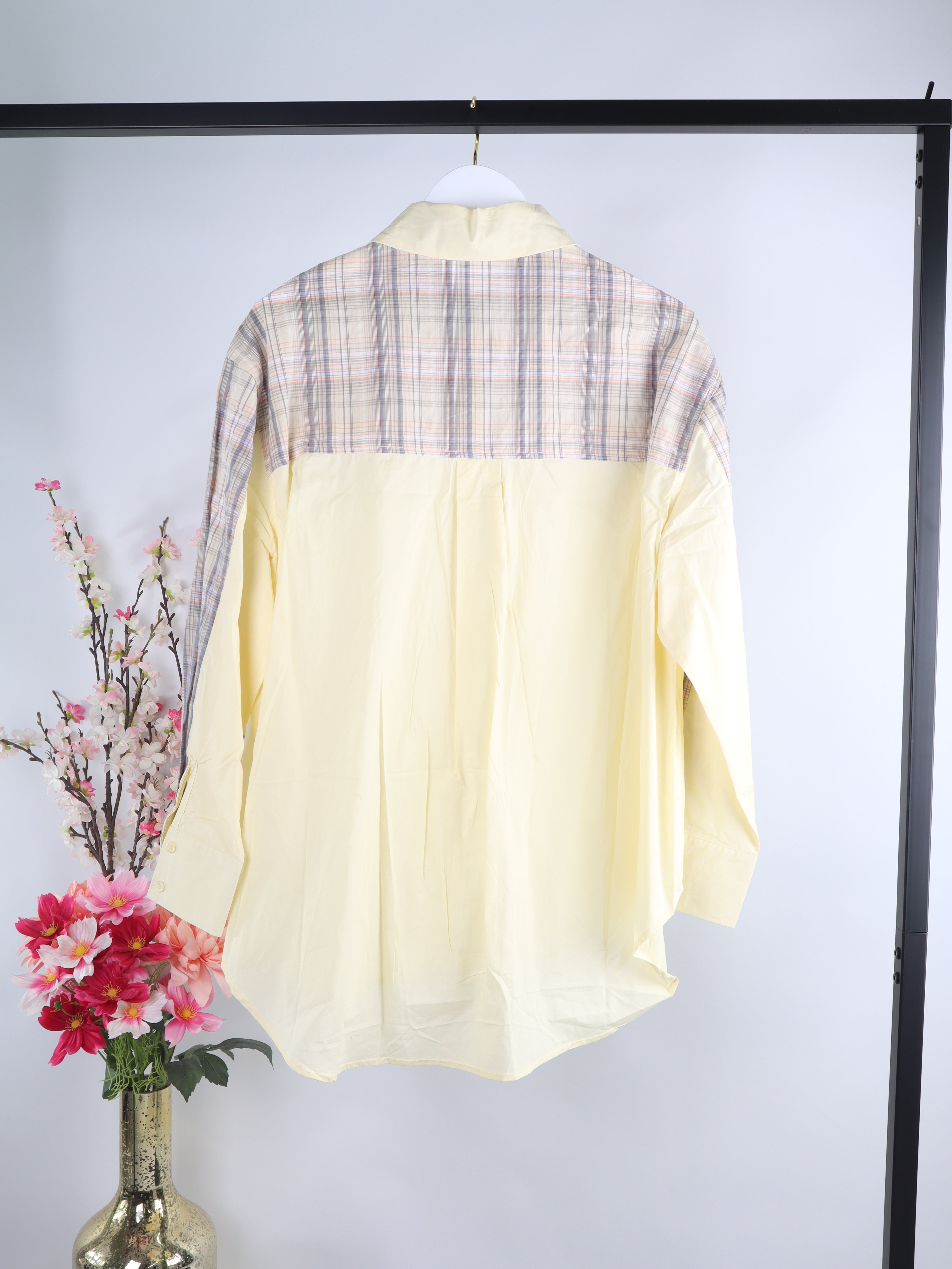 Oversize Bluse karo