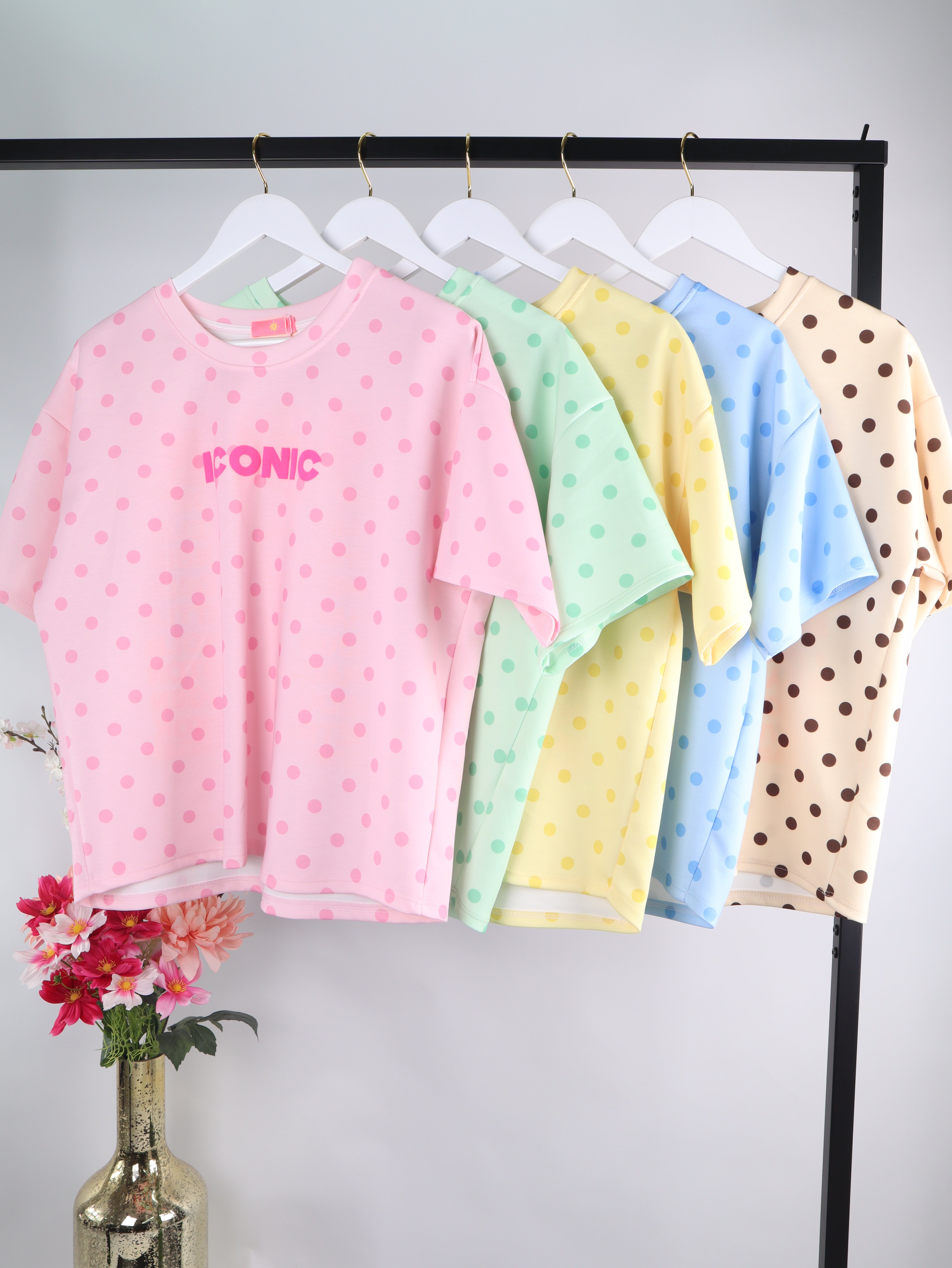 Oversize Shirt "Butter Polka Dots" mit Iconic-Print