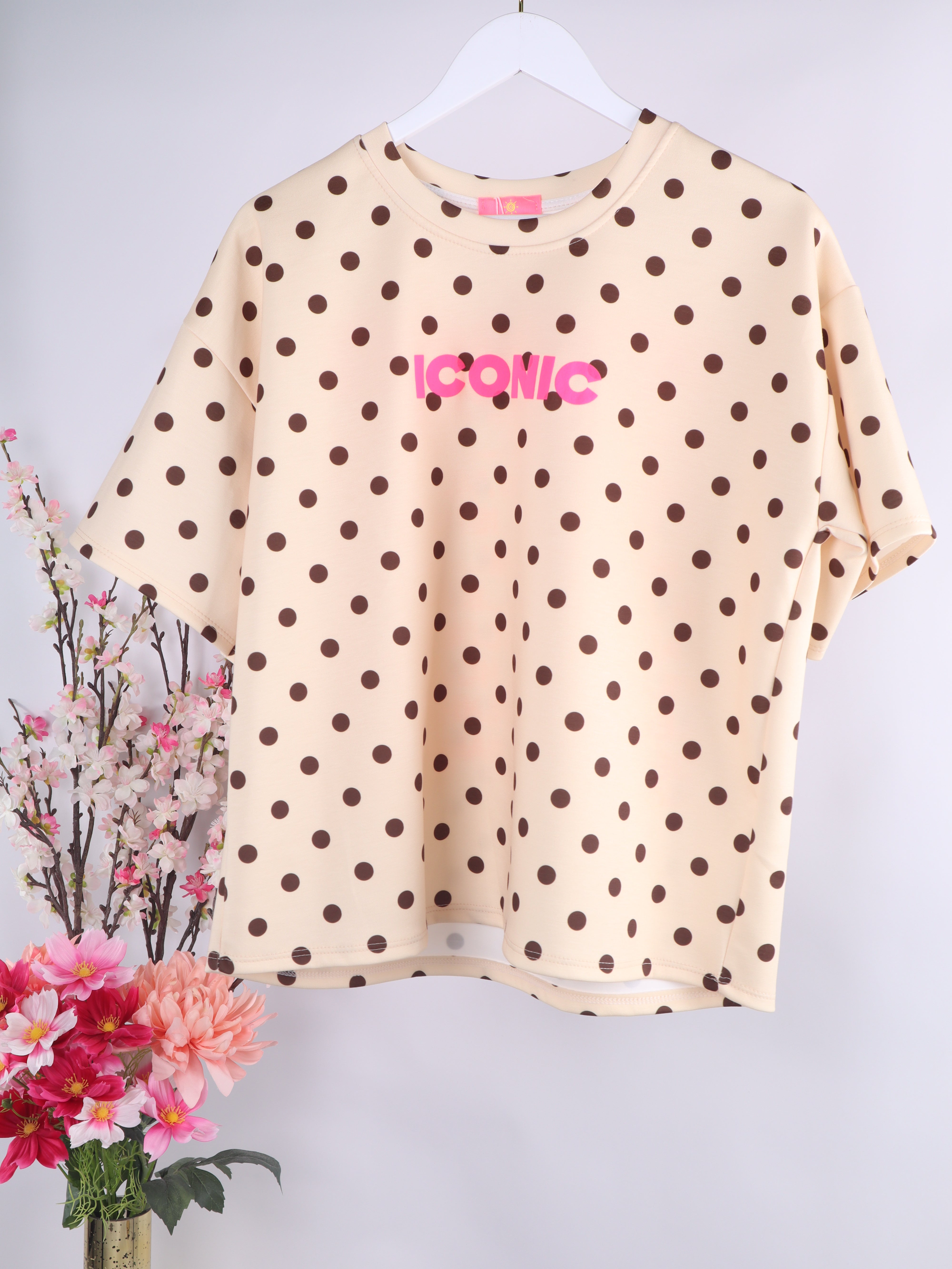 Oversize Shirt "Butter Polka Dots" mit Iconic-Print