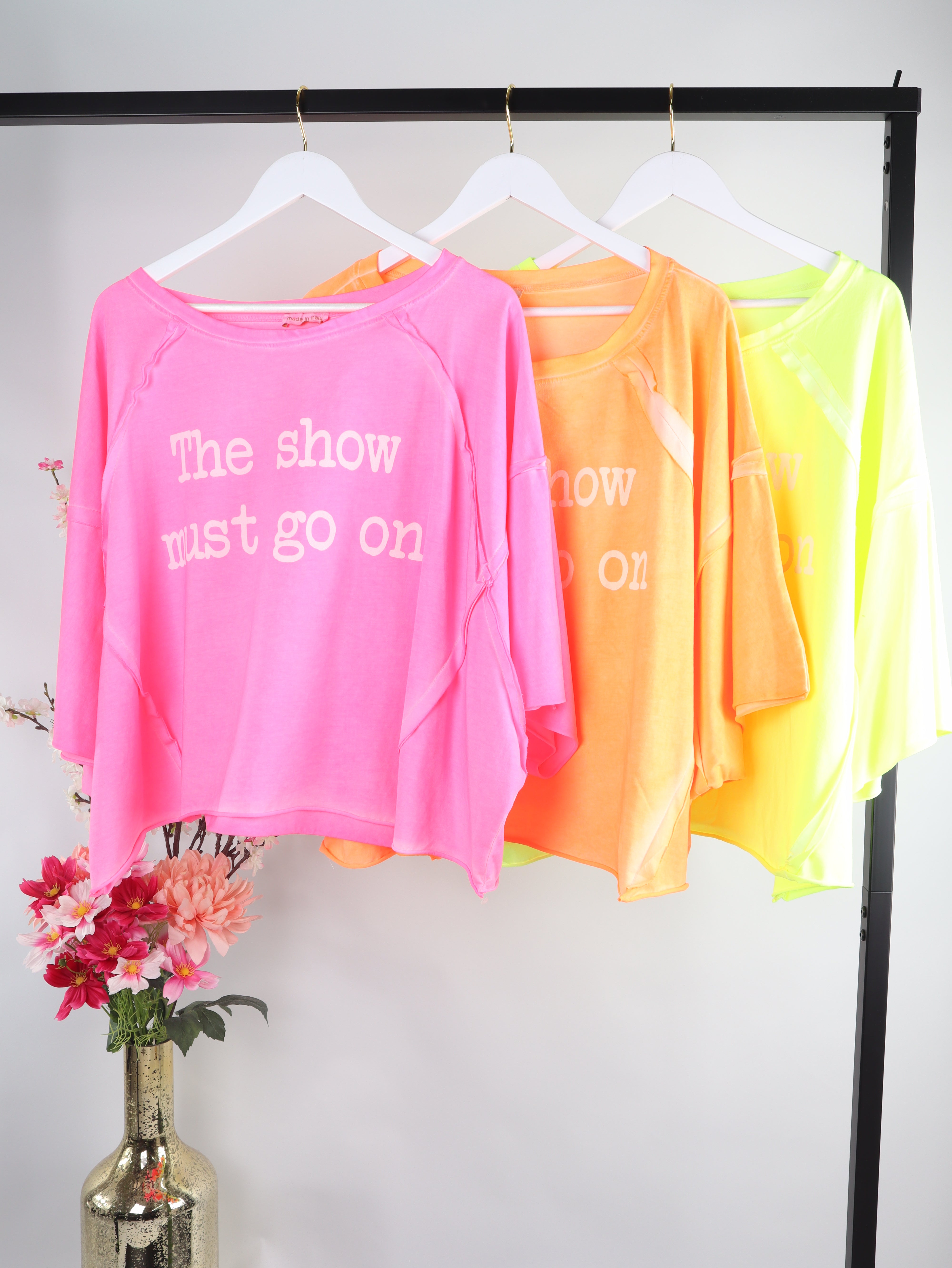 Oversize Shirt "The show must go on"