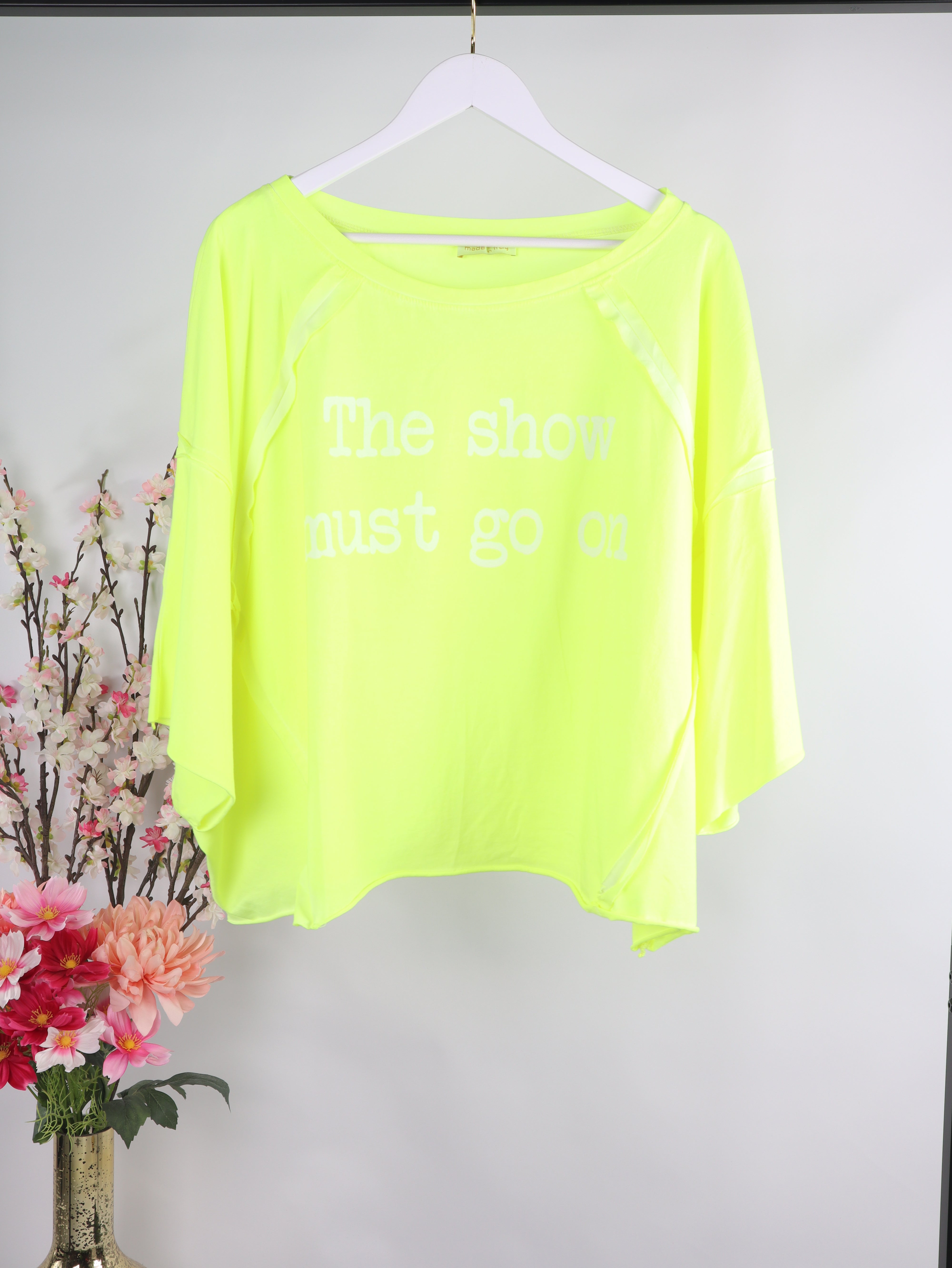 Oversize Shirt "The show must go on"