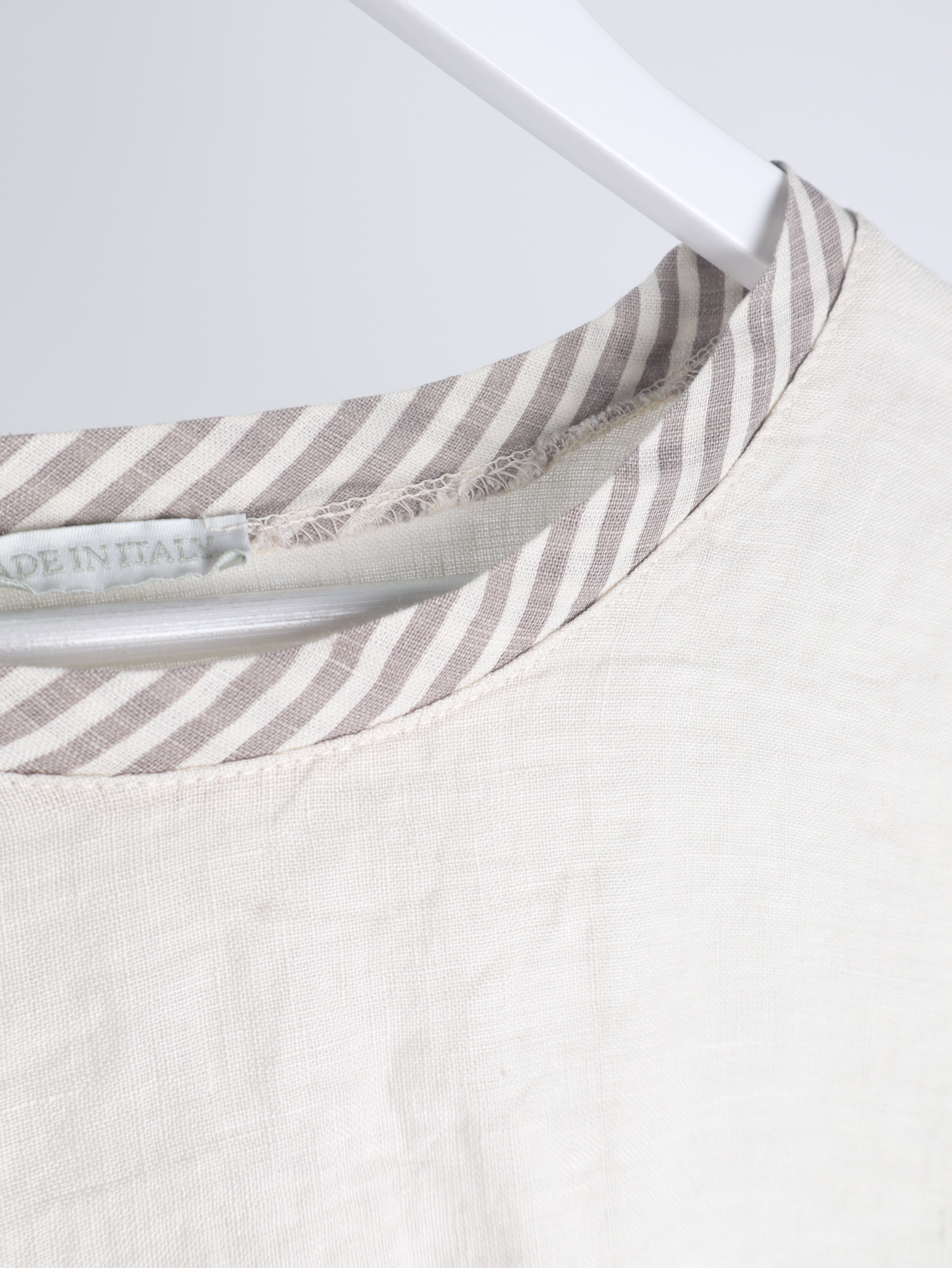 Leinen Shirt Streifen