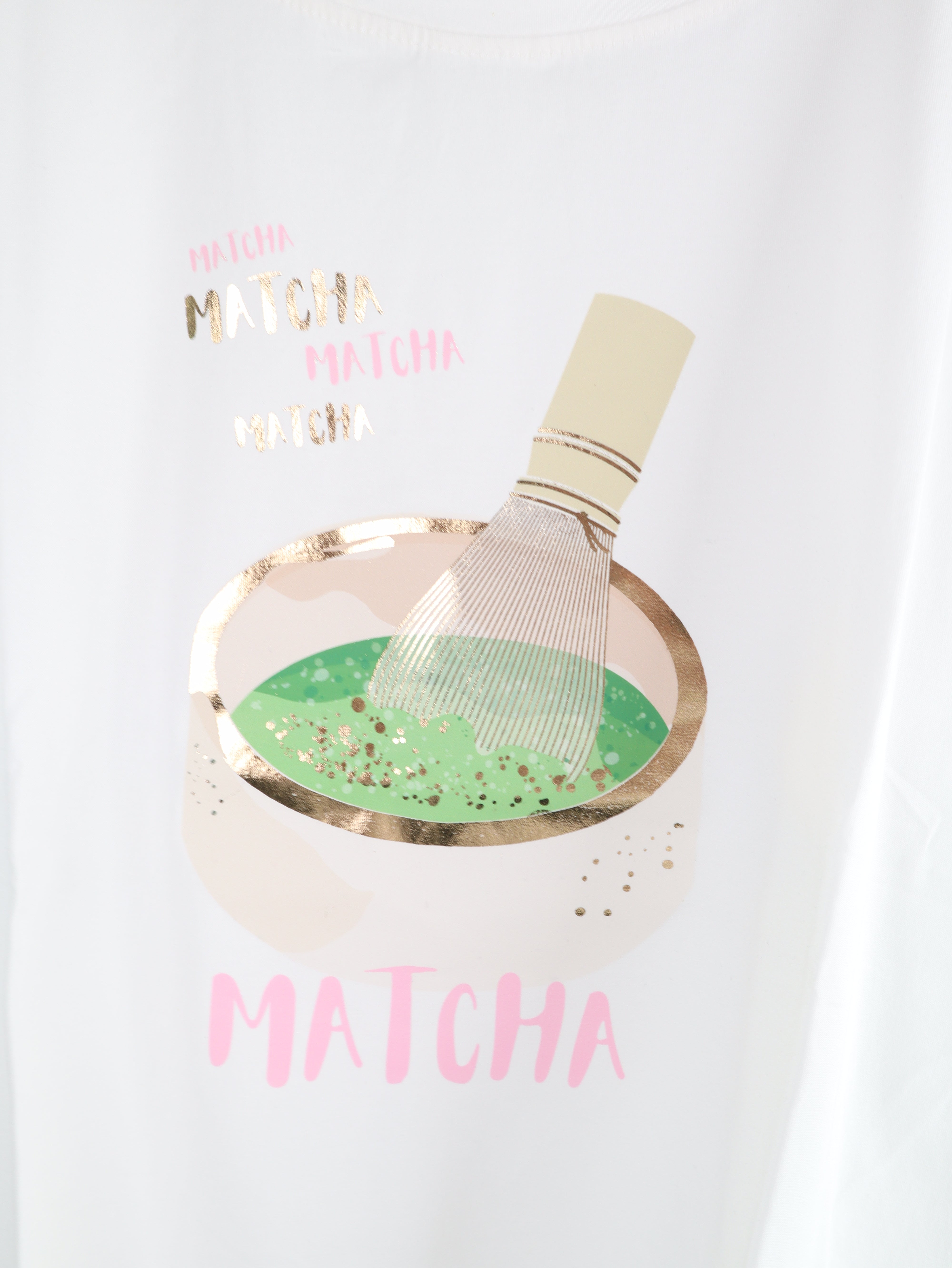 T-Shirt Matcha Schale