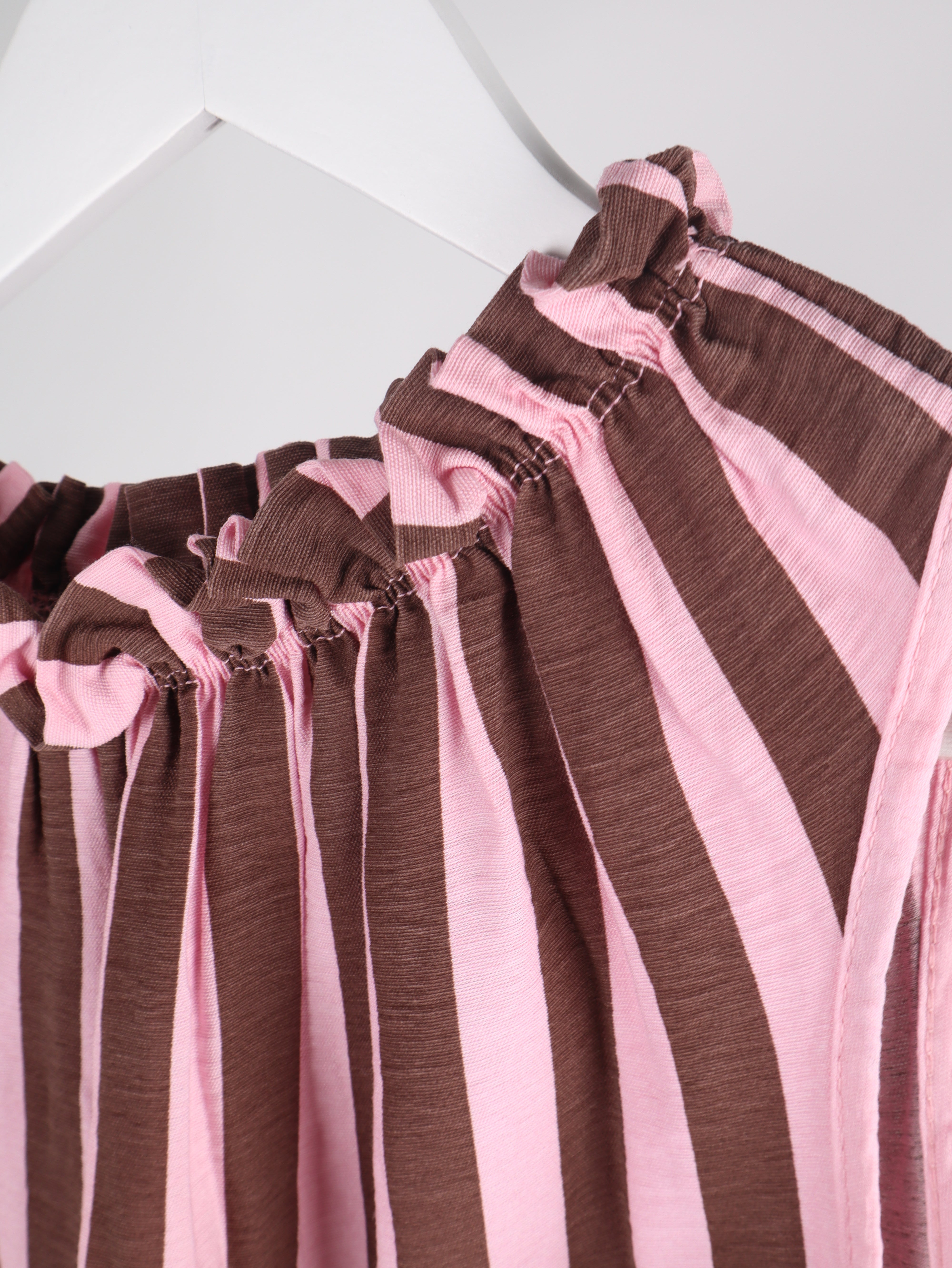 Viskose Kleid mit Streifenmuster