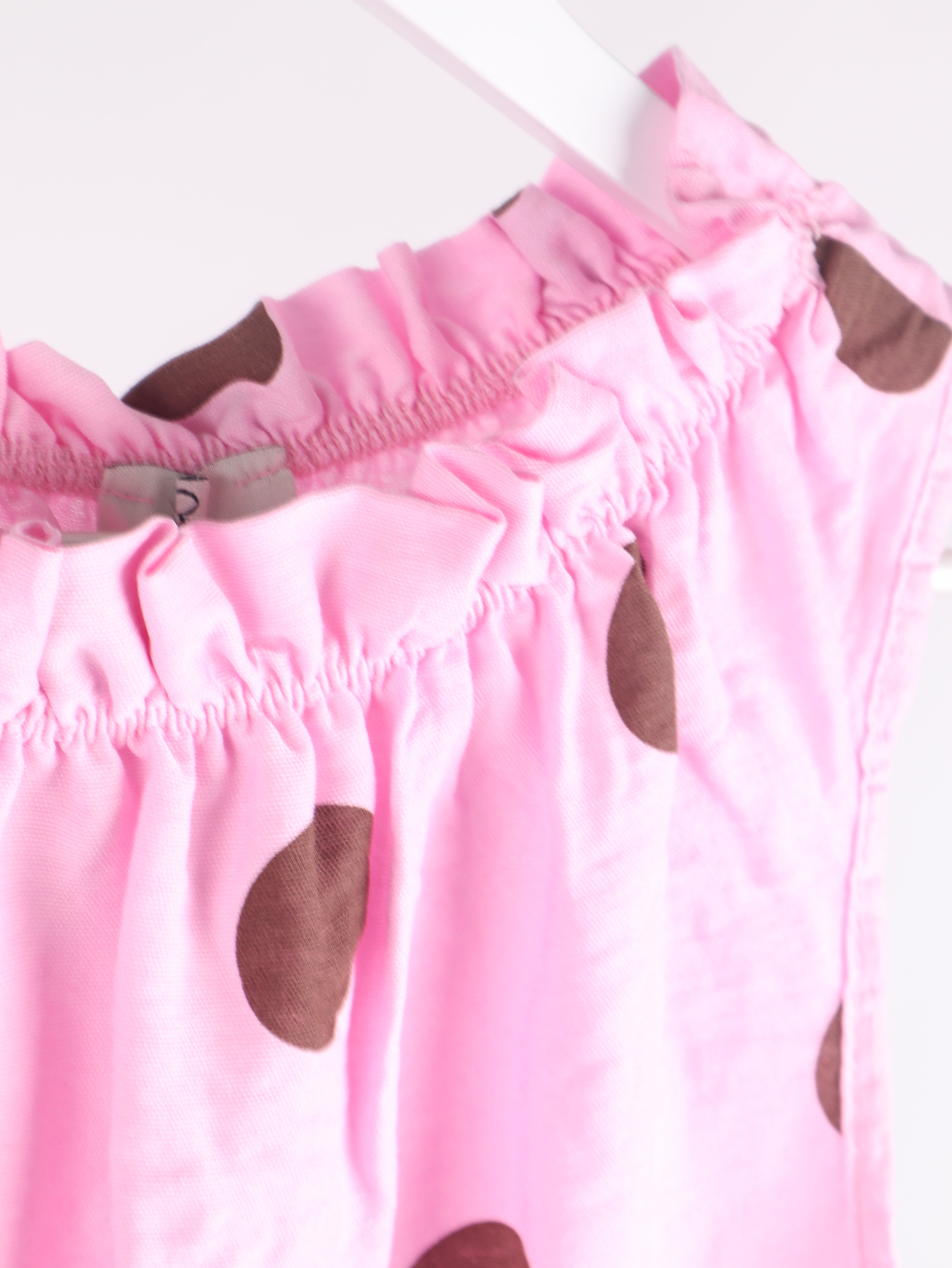 Viskose Top mit Polka Dot Muster