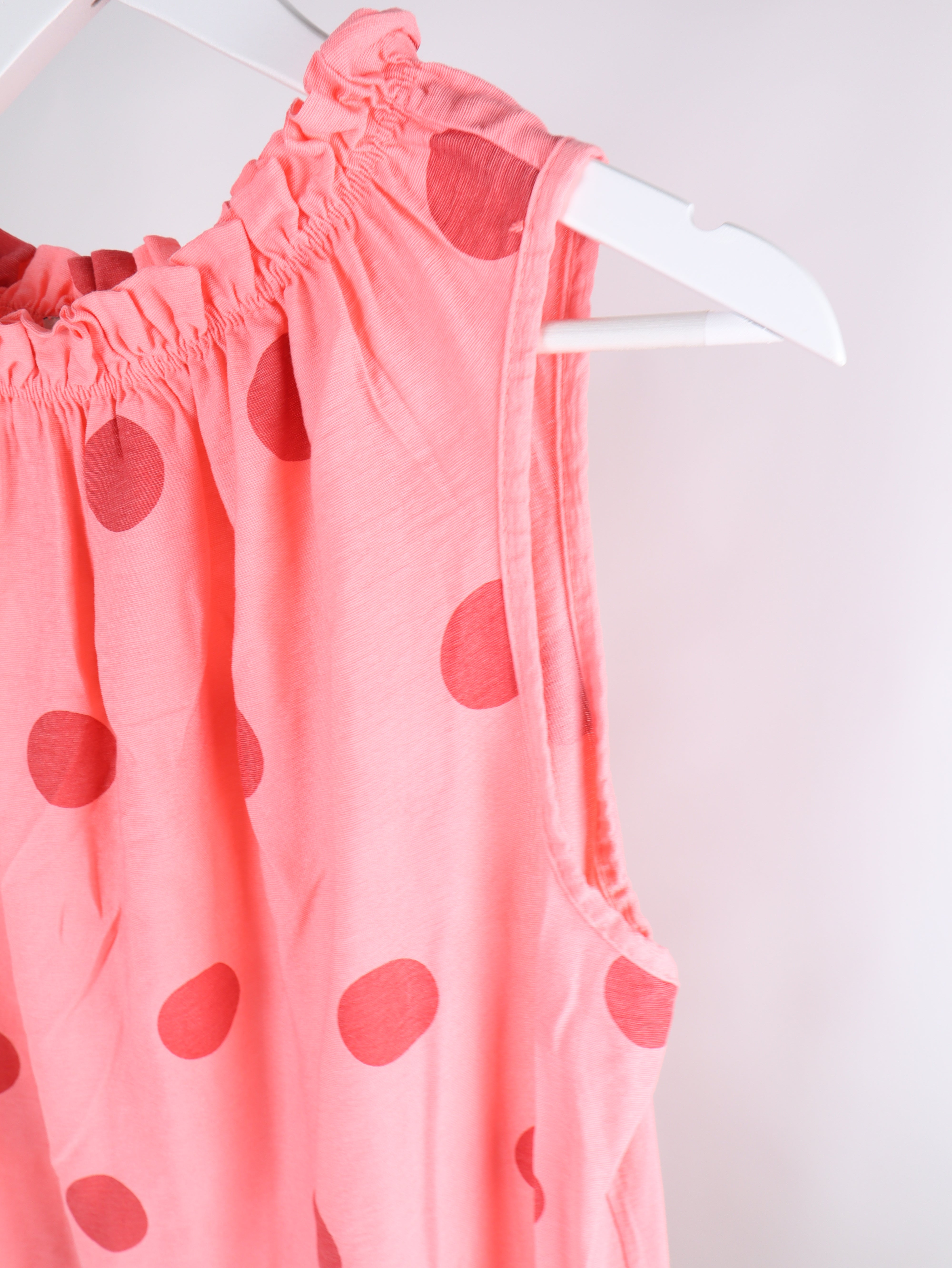 Viskose Kleid mit Polka Dot Muster