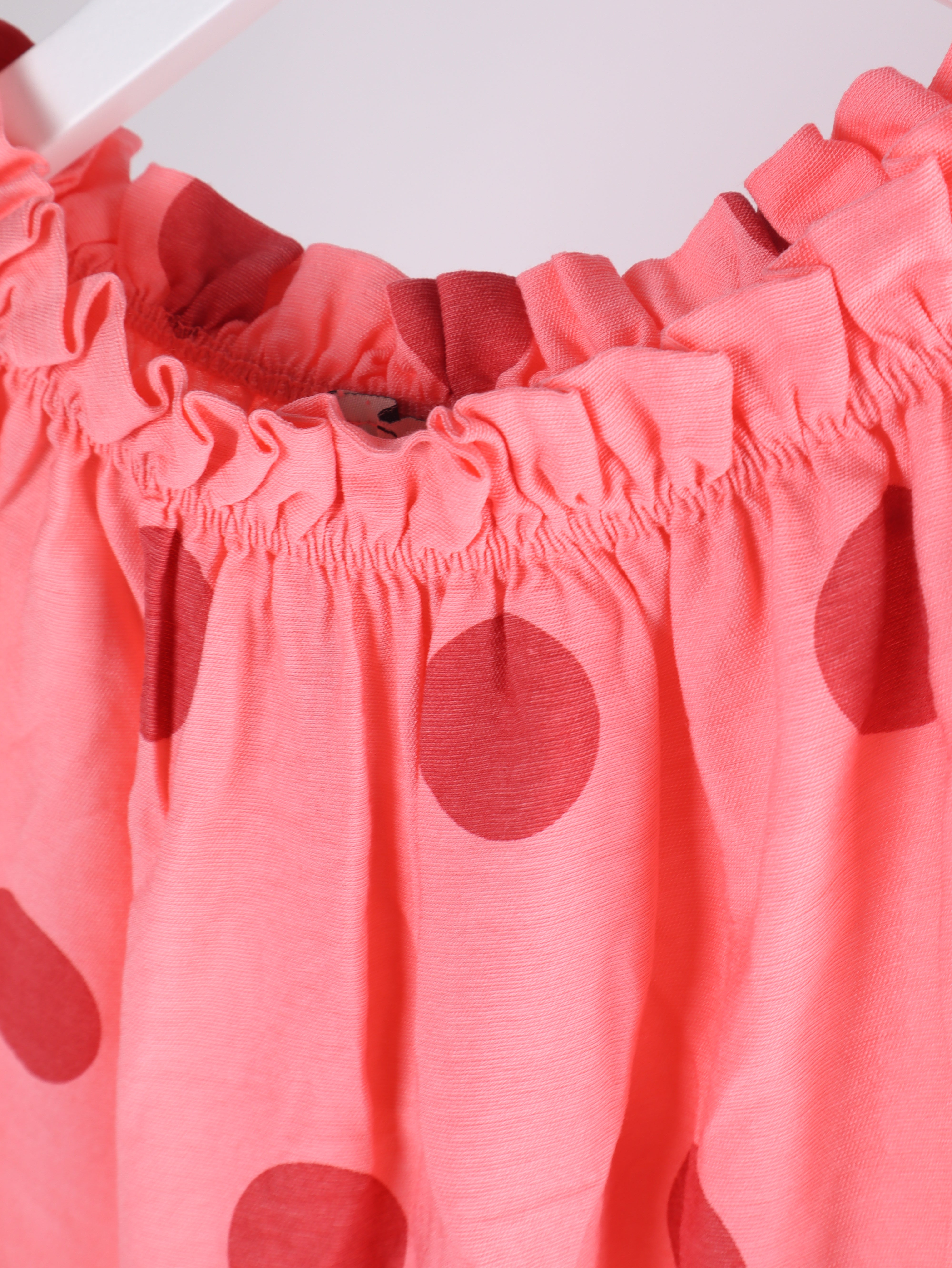 Viskose Kleid mit Polka Dot Muster