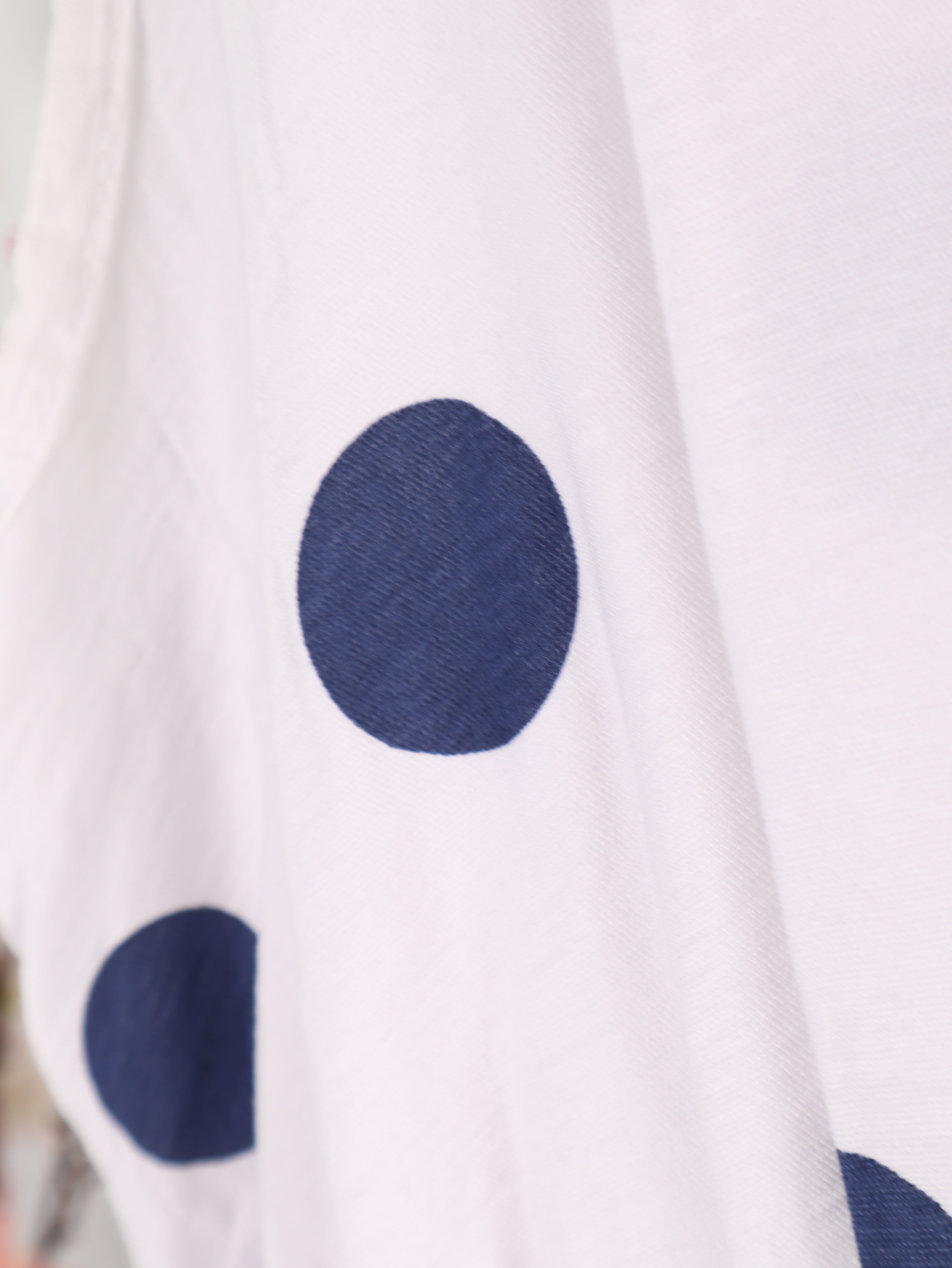 Viskose ärmelloses Kleid mit Polka Dot Muster