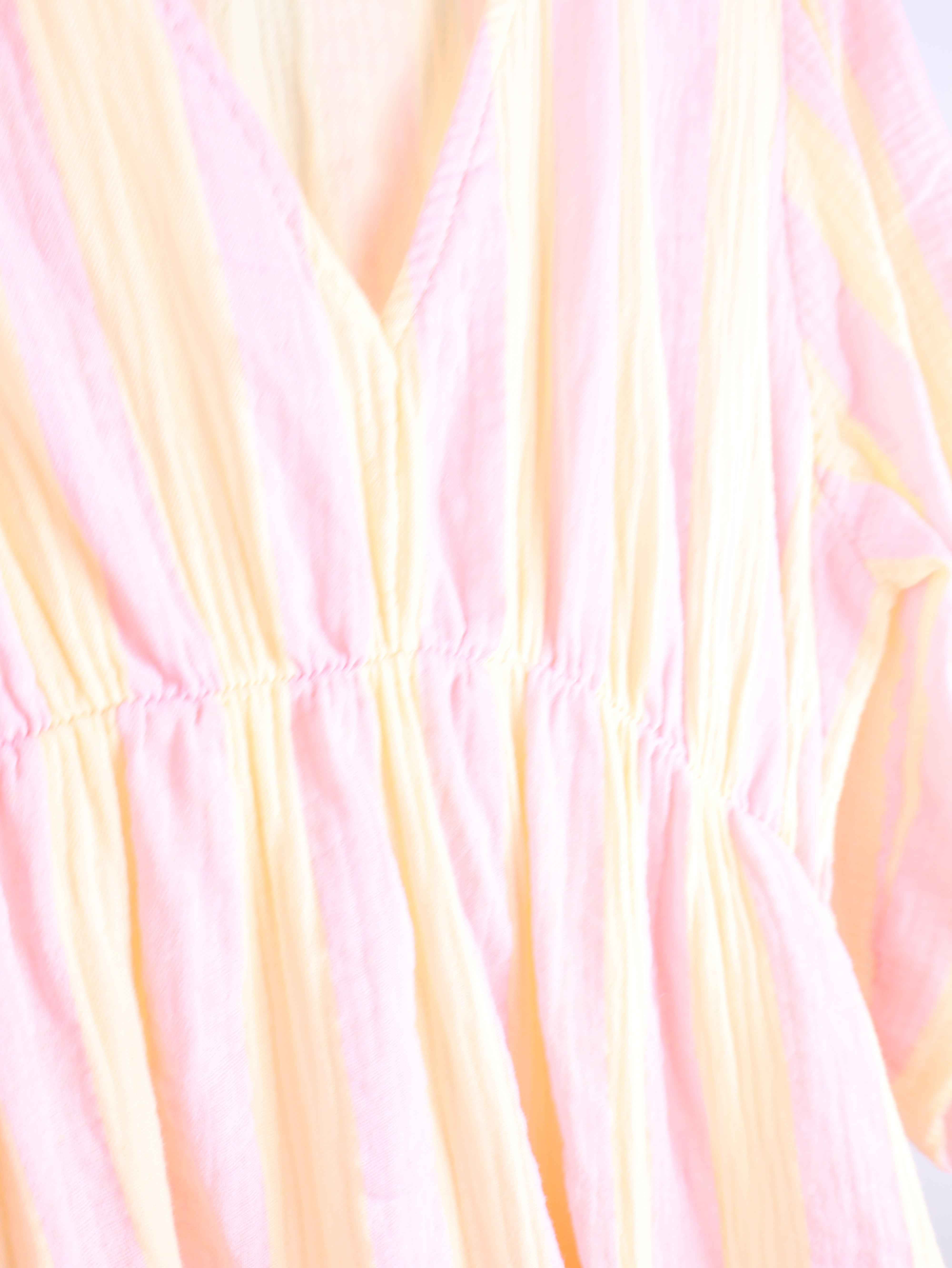 Musselin Kleid mit Streifen
