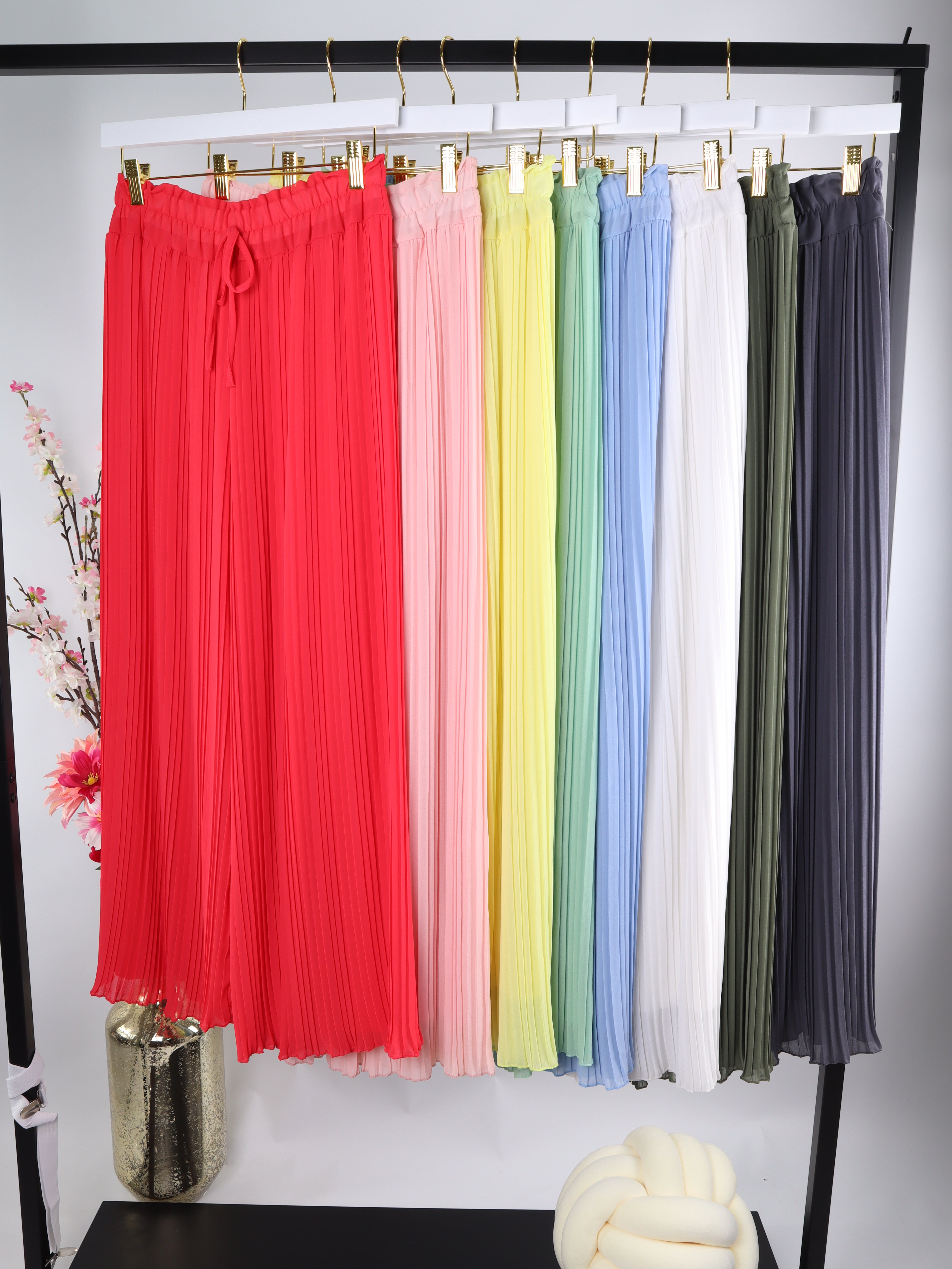 Plisseehose mit Viskose-Innenhose