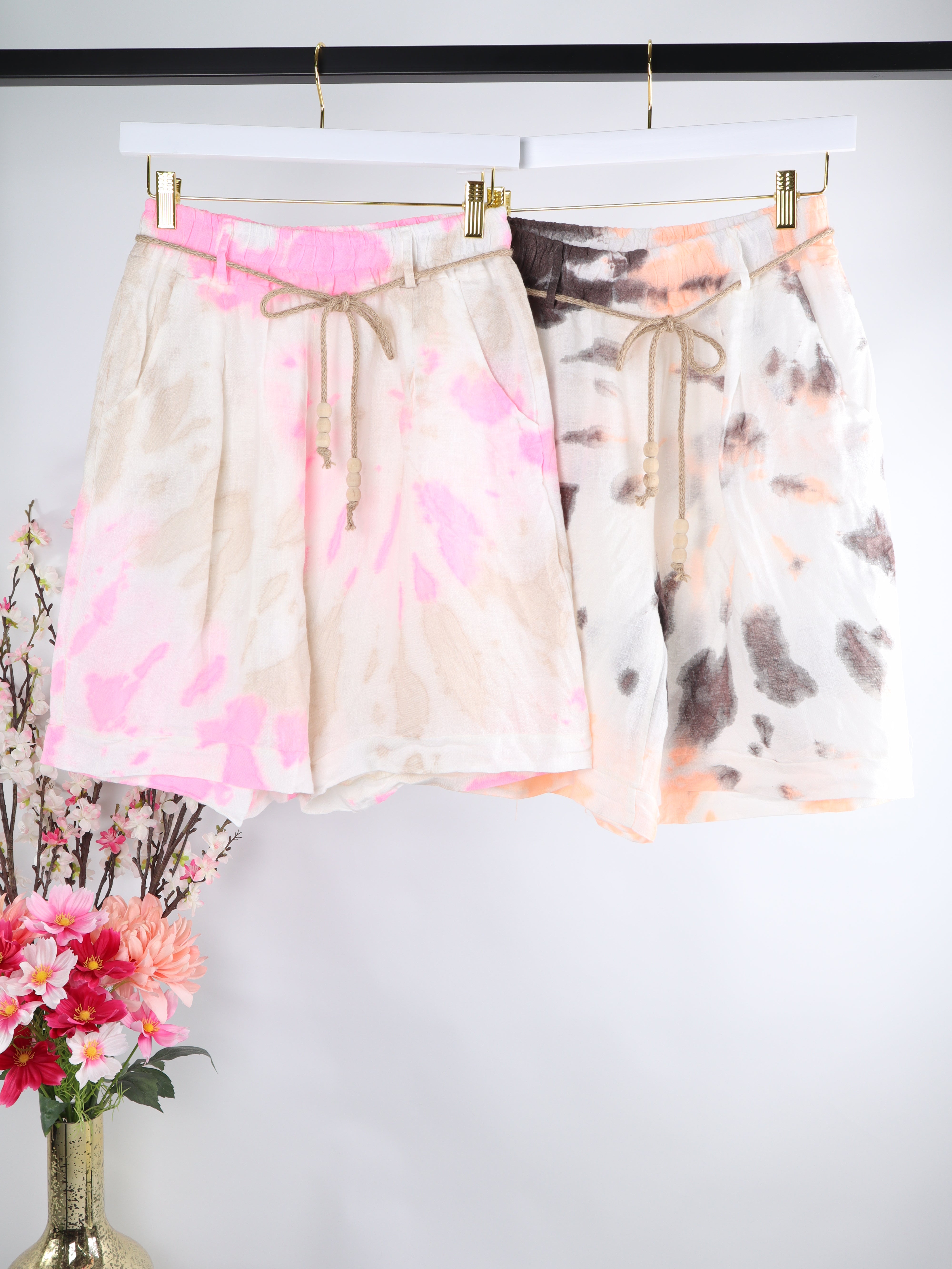 Leinen Shorts Batik