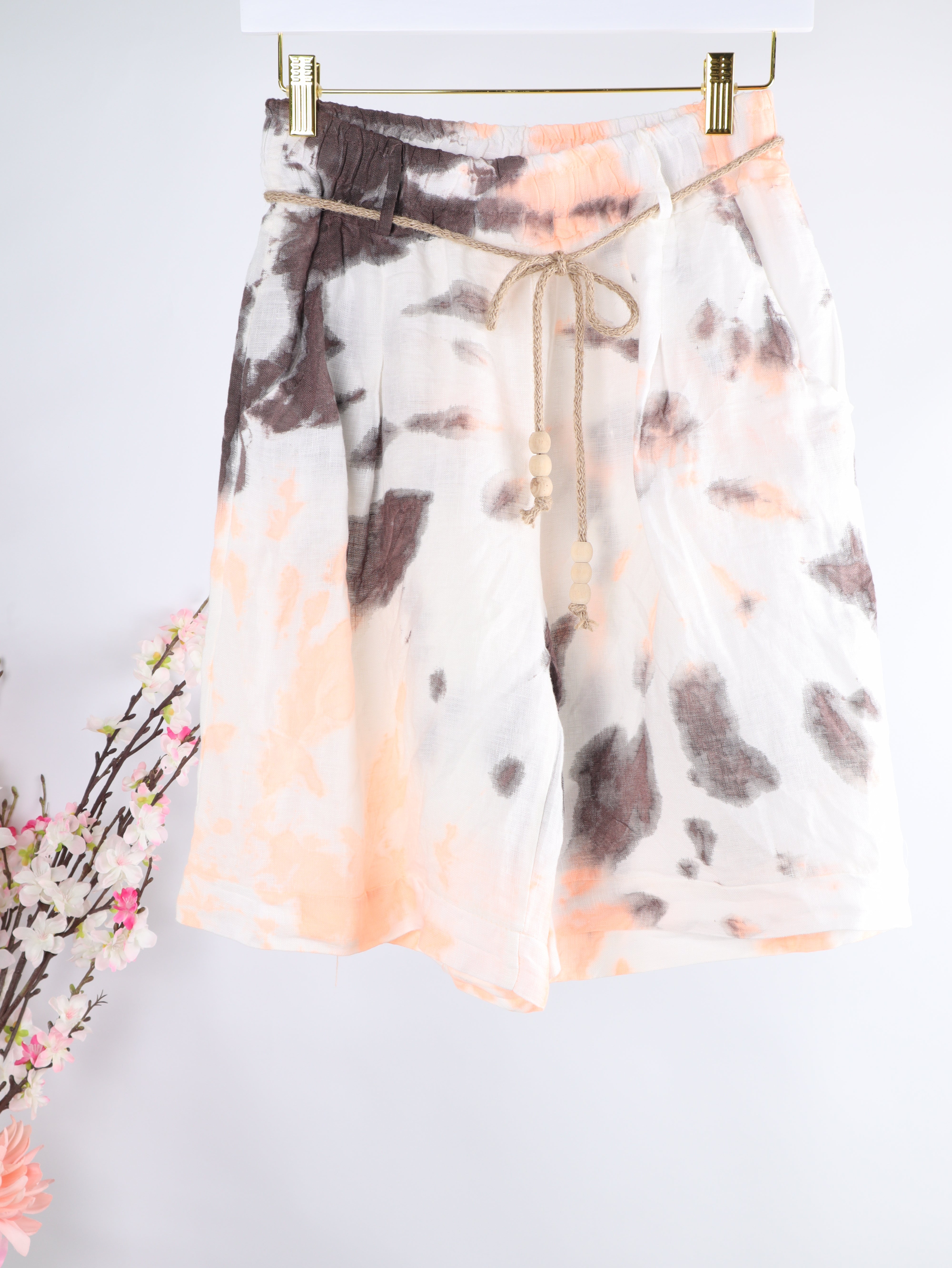 Leinen Shorts Batik