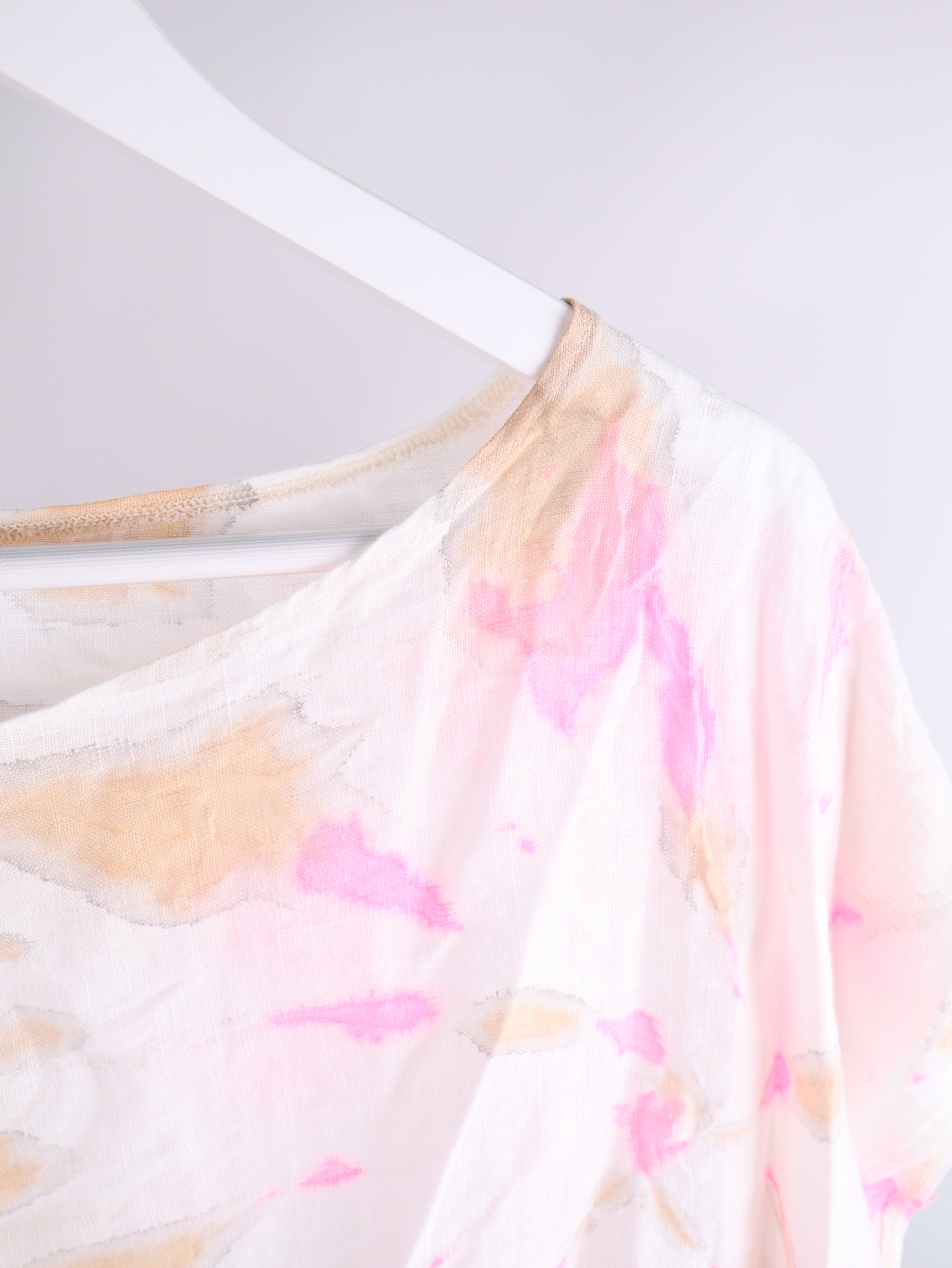 Leinen Shirt Batik Oversize