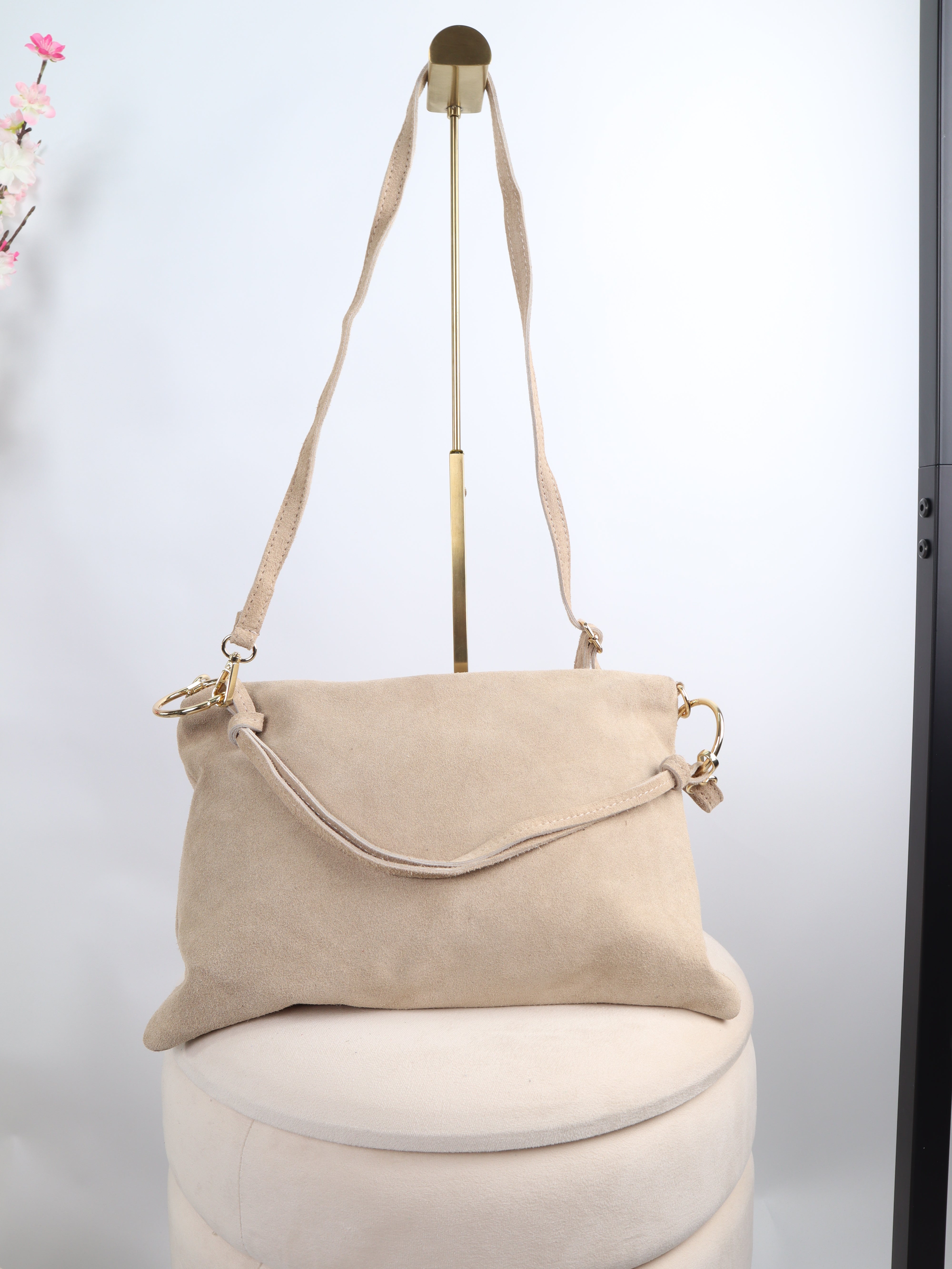 Veloursledertasche Sofia
