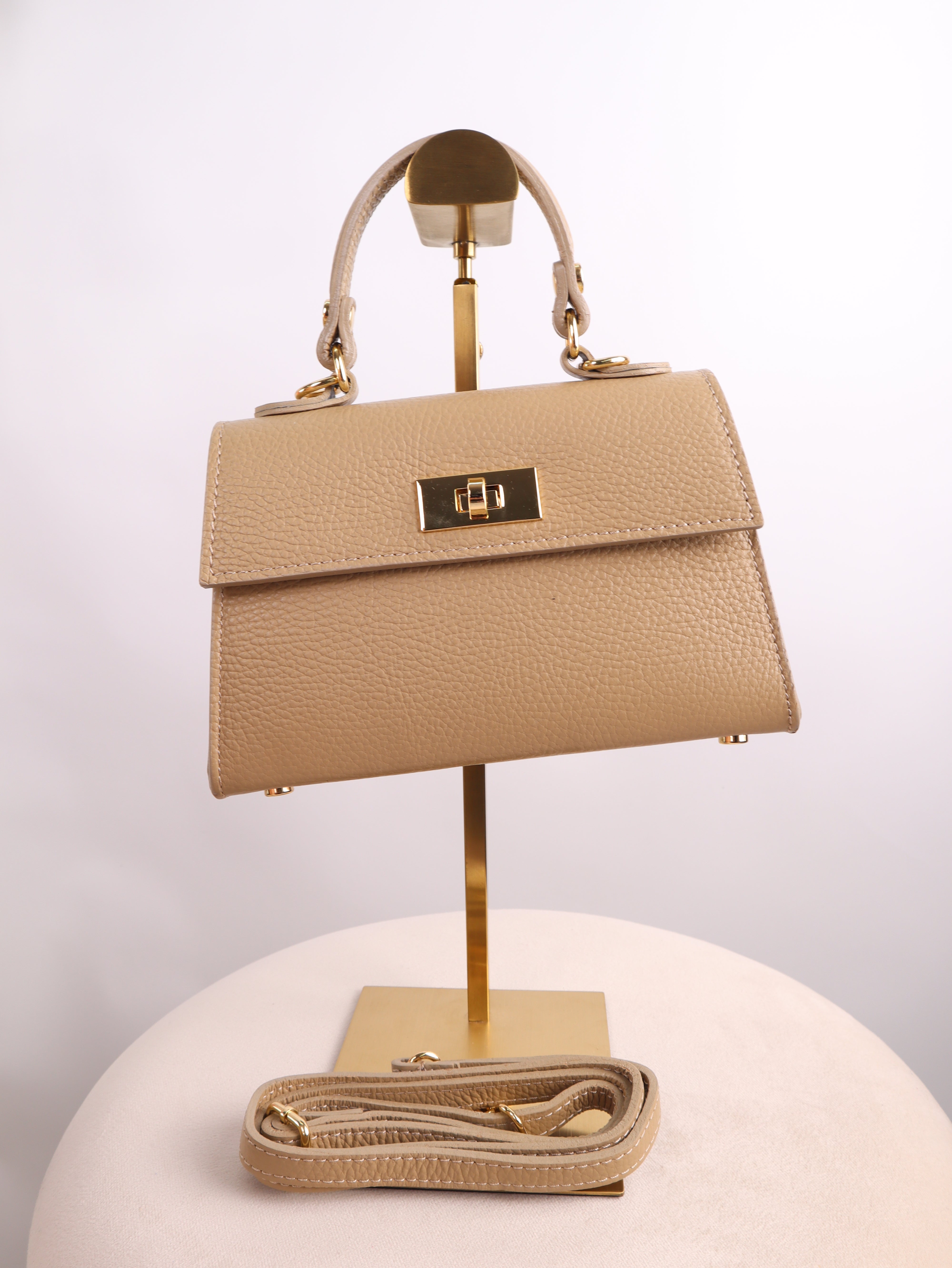 Leder Henkeltasche - Giulia