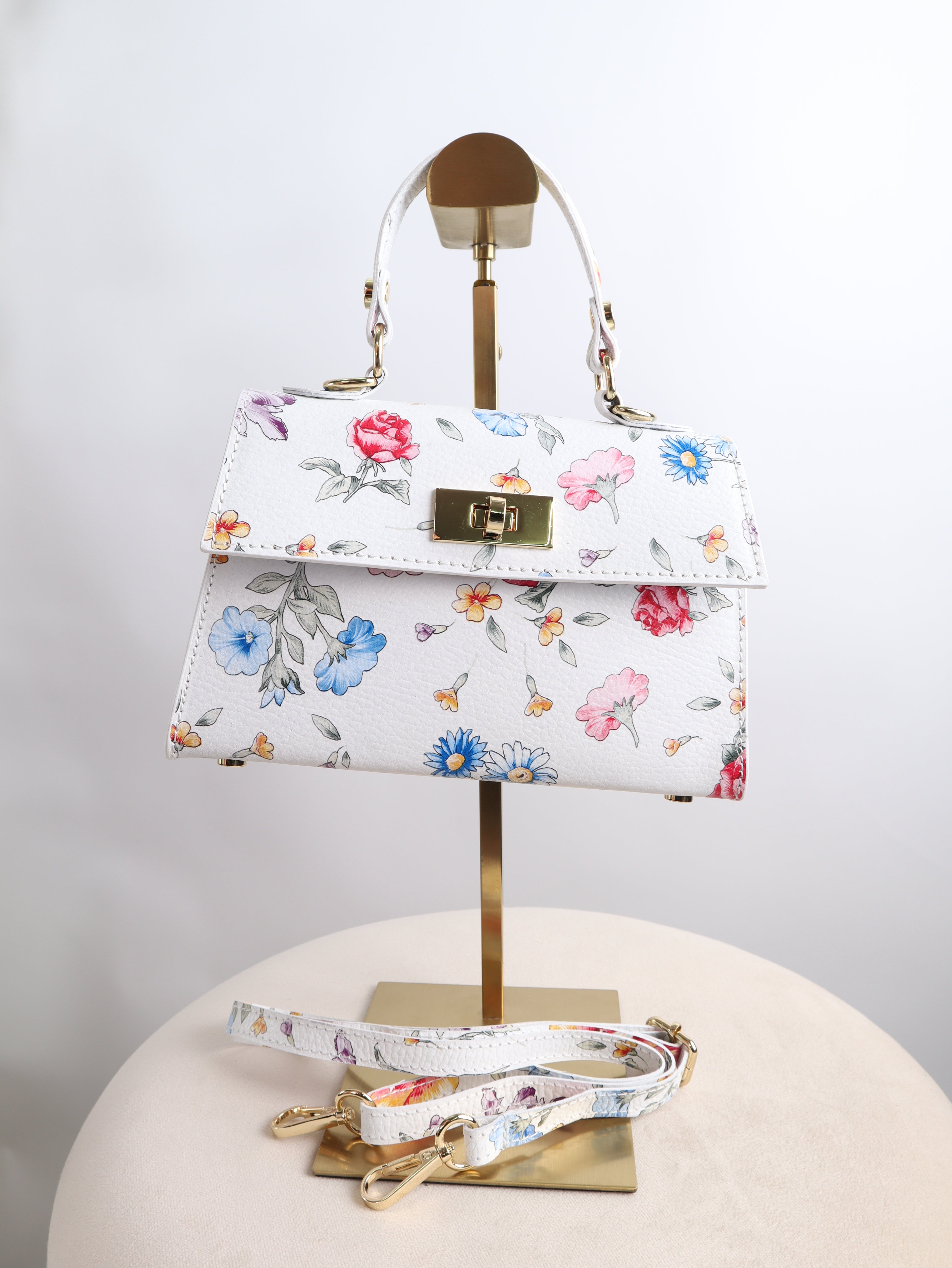 Leder Henkeltasche - Giulia