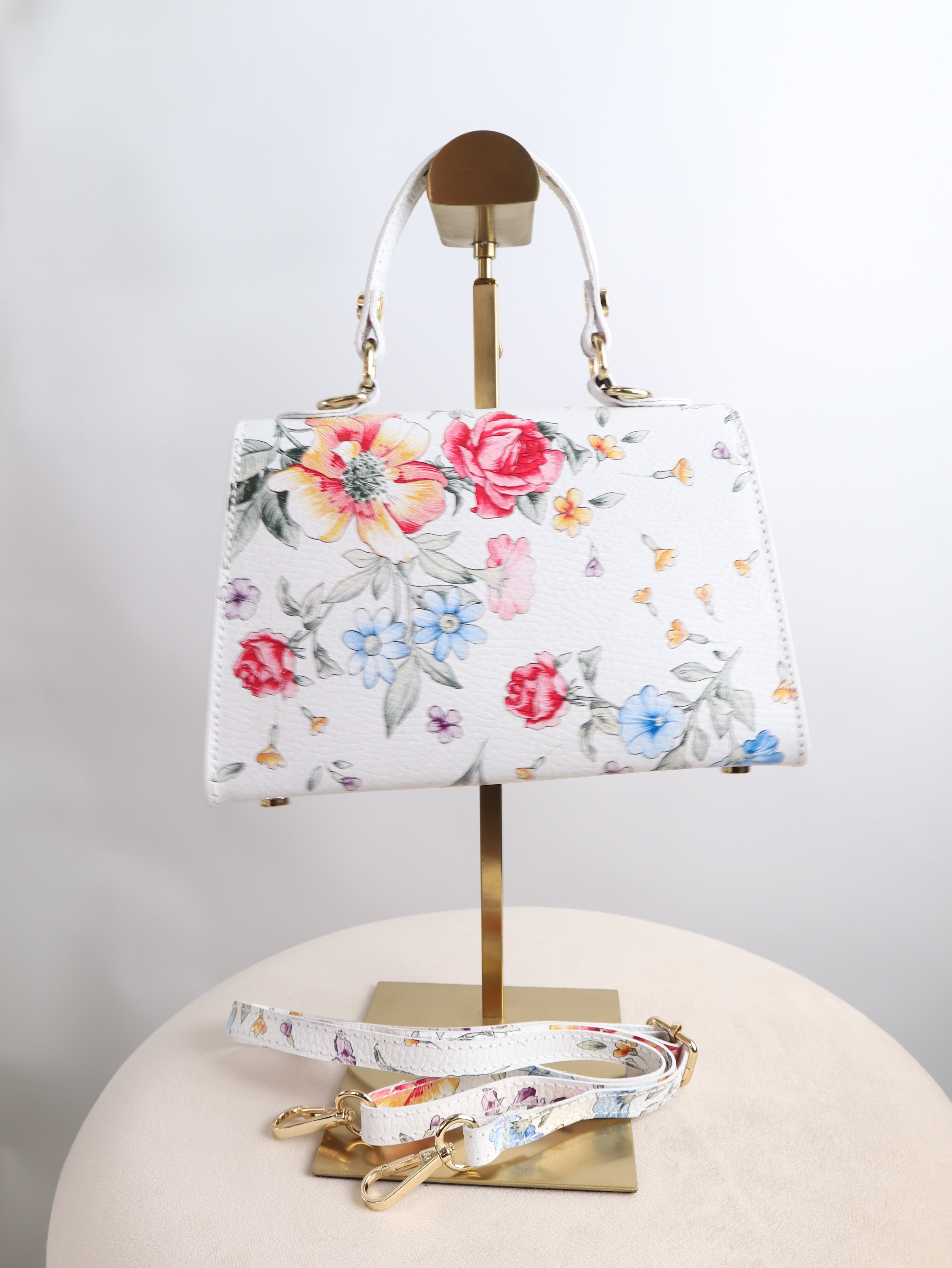 Leder Henkeltasche - Giulia
