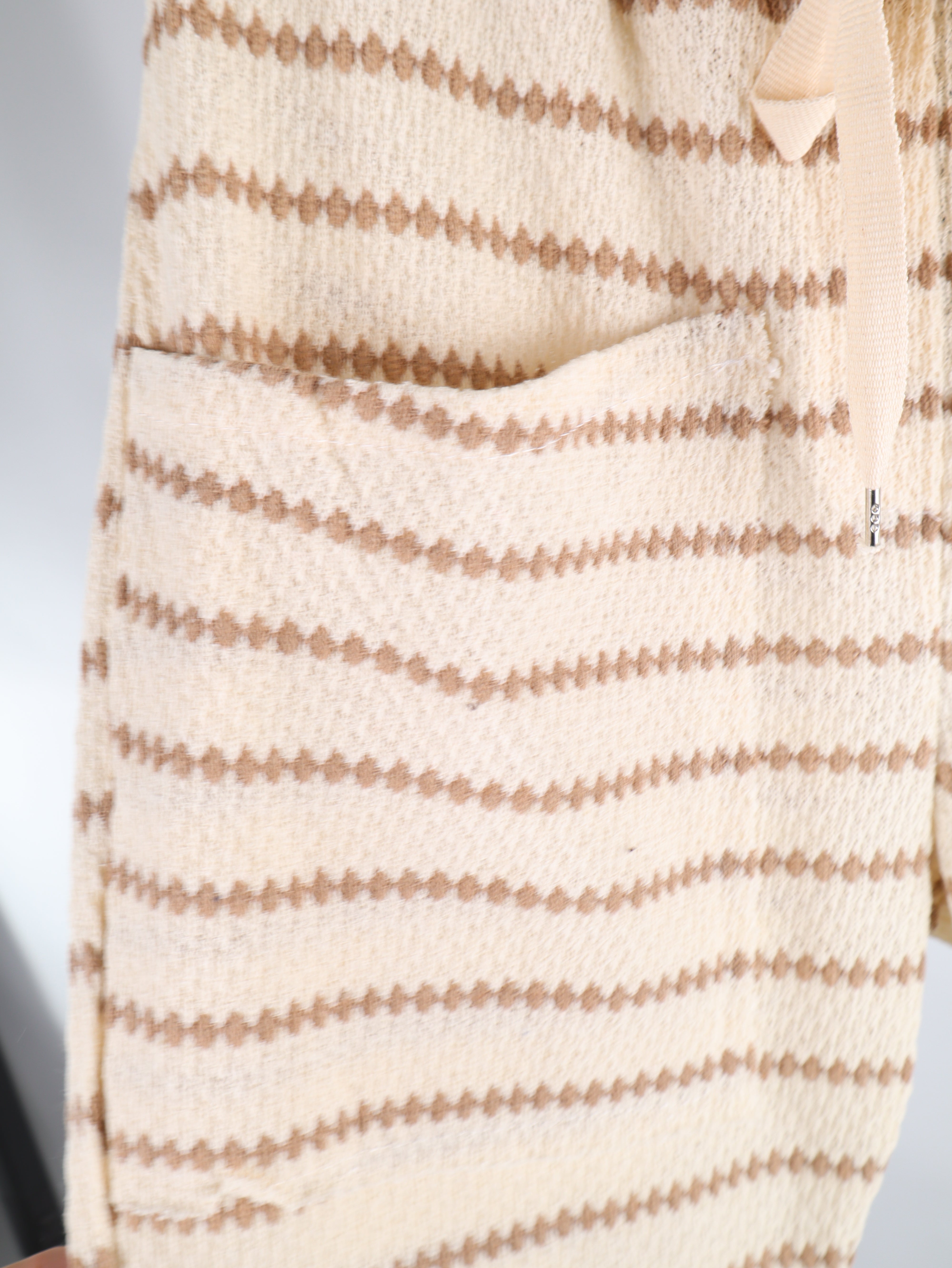 Sommer Strickhose gestreift