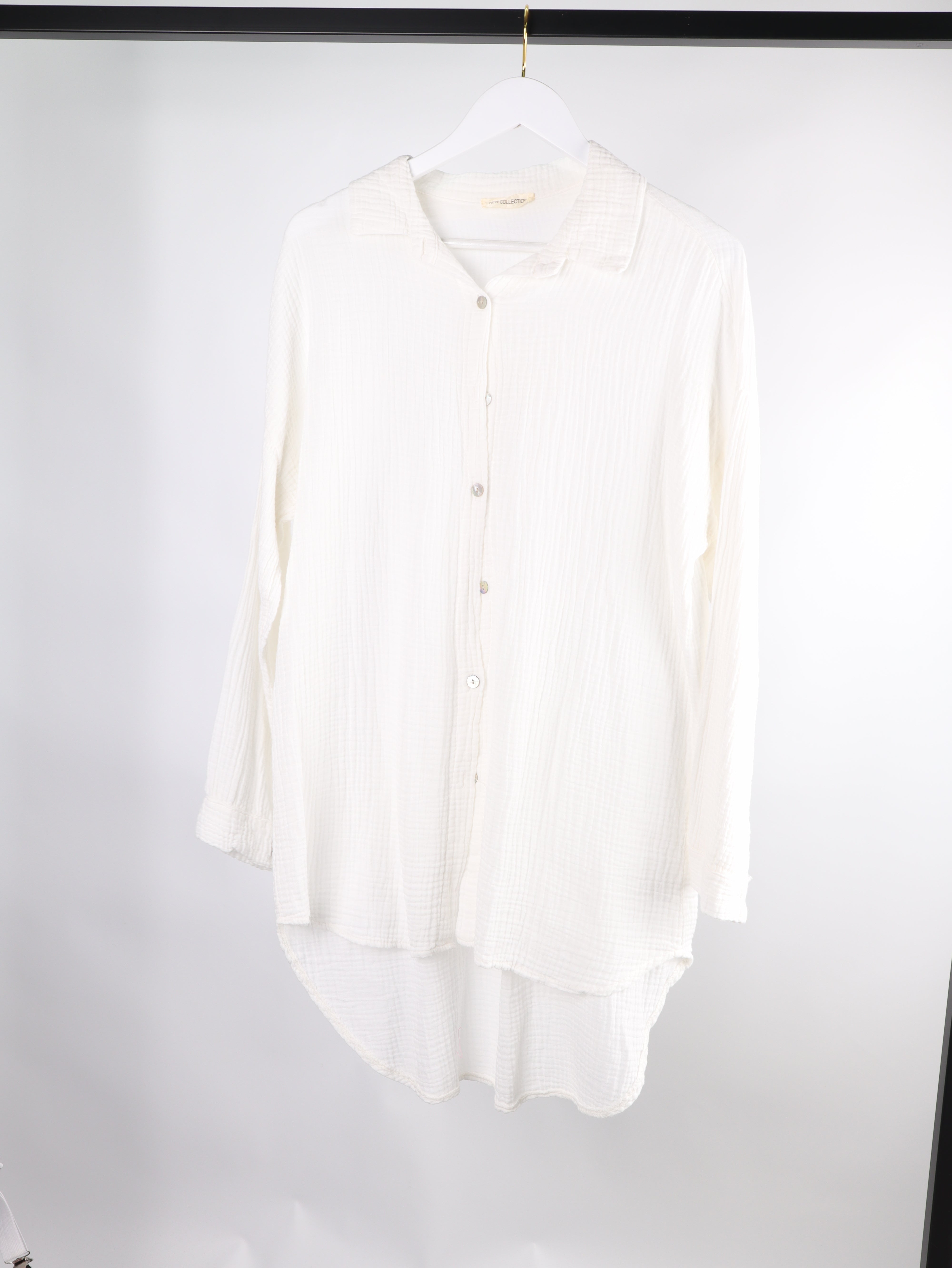 Musselin Longhemd Oversize