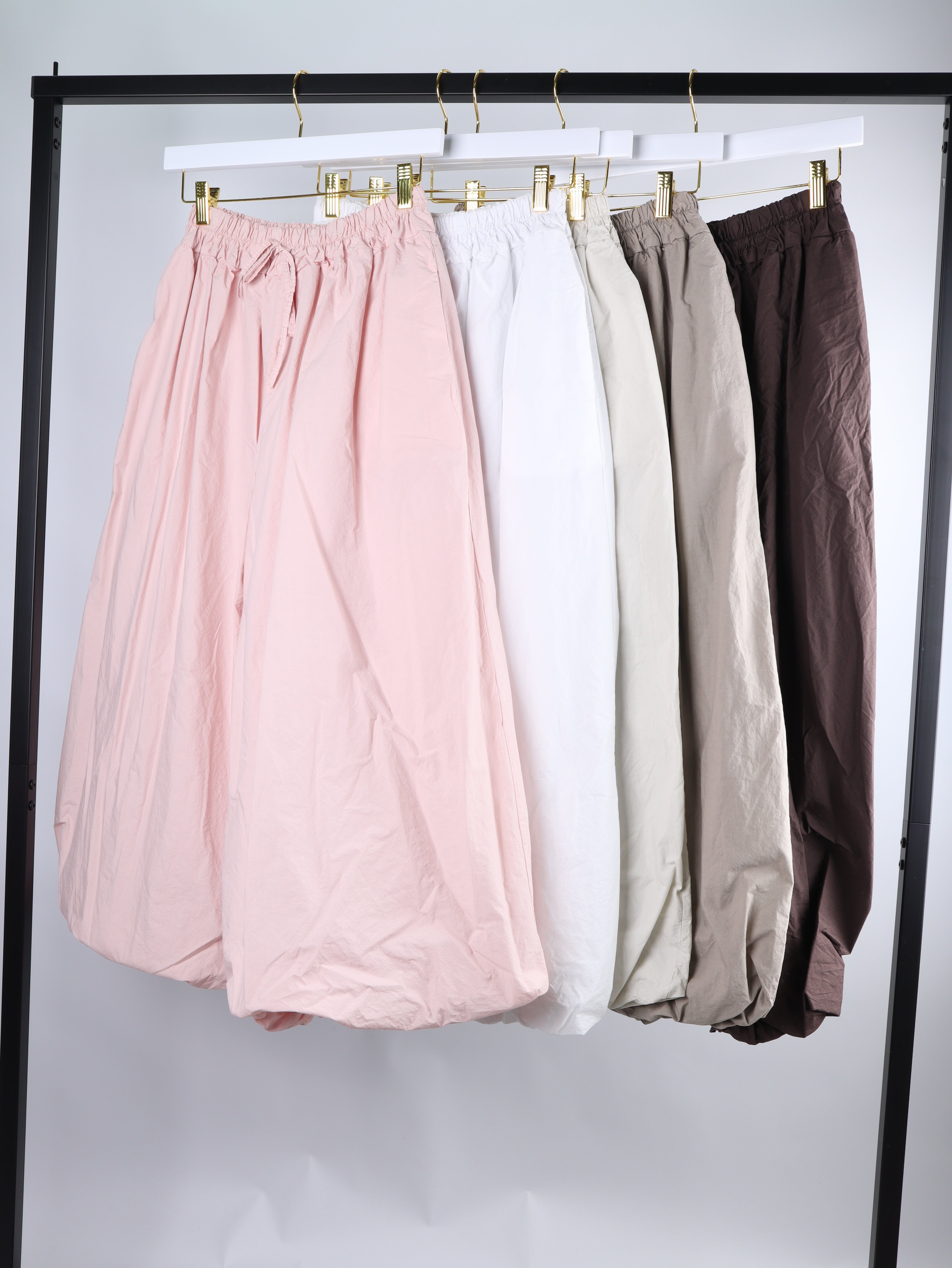 Baumwoll-Ballonhose mit Innenfutter