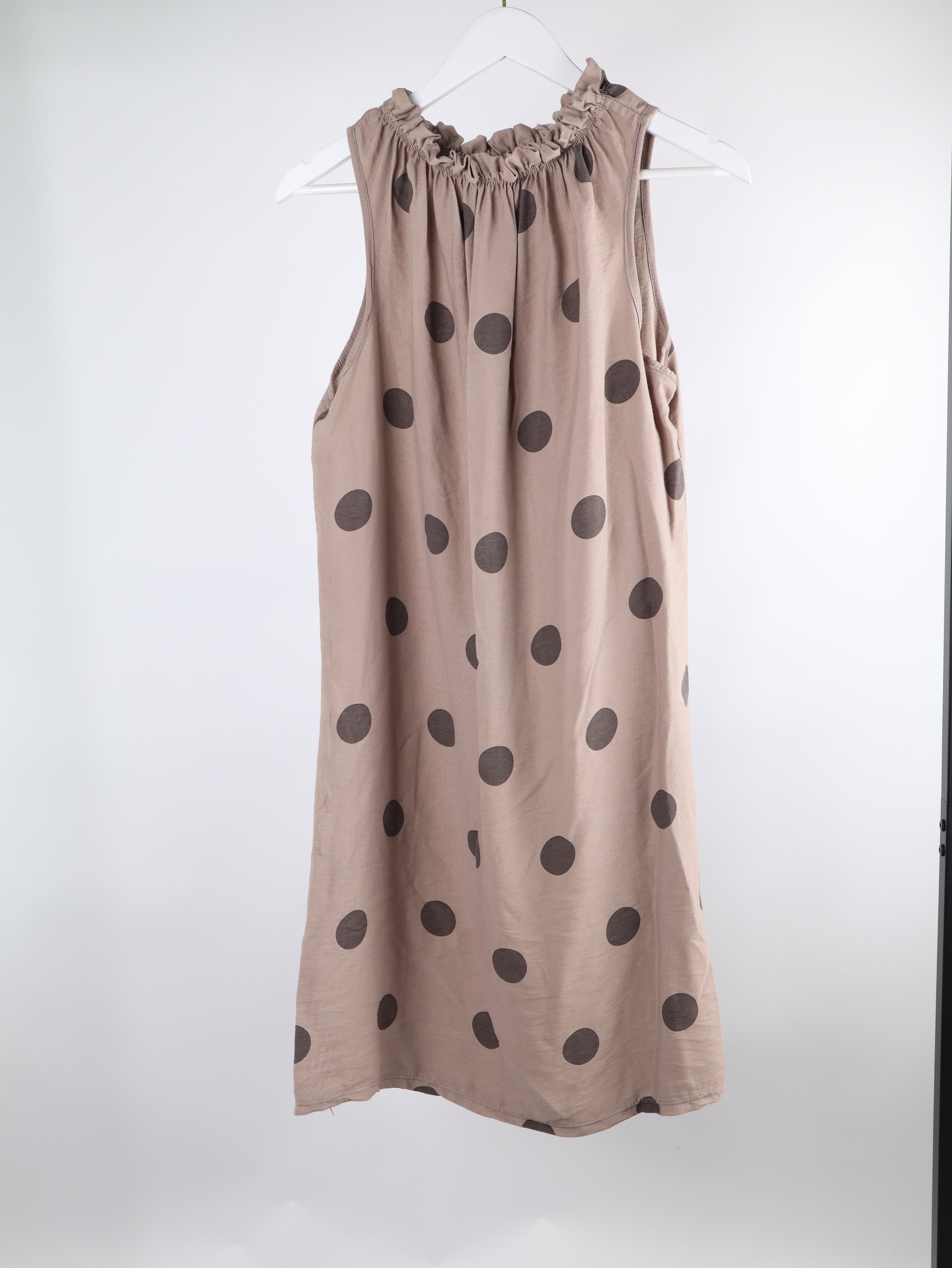 Viskose Kleid mit Polka Dot Muster