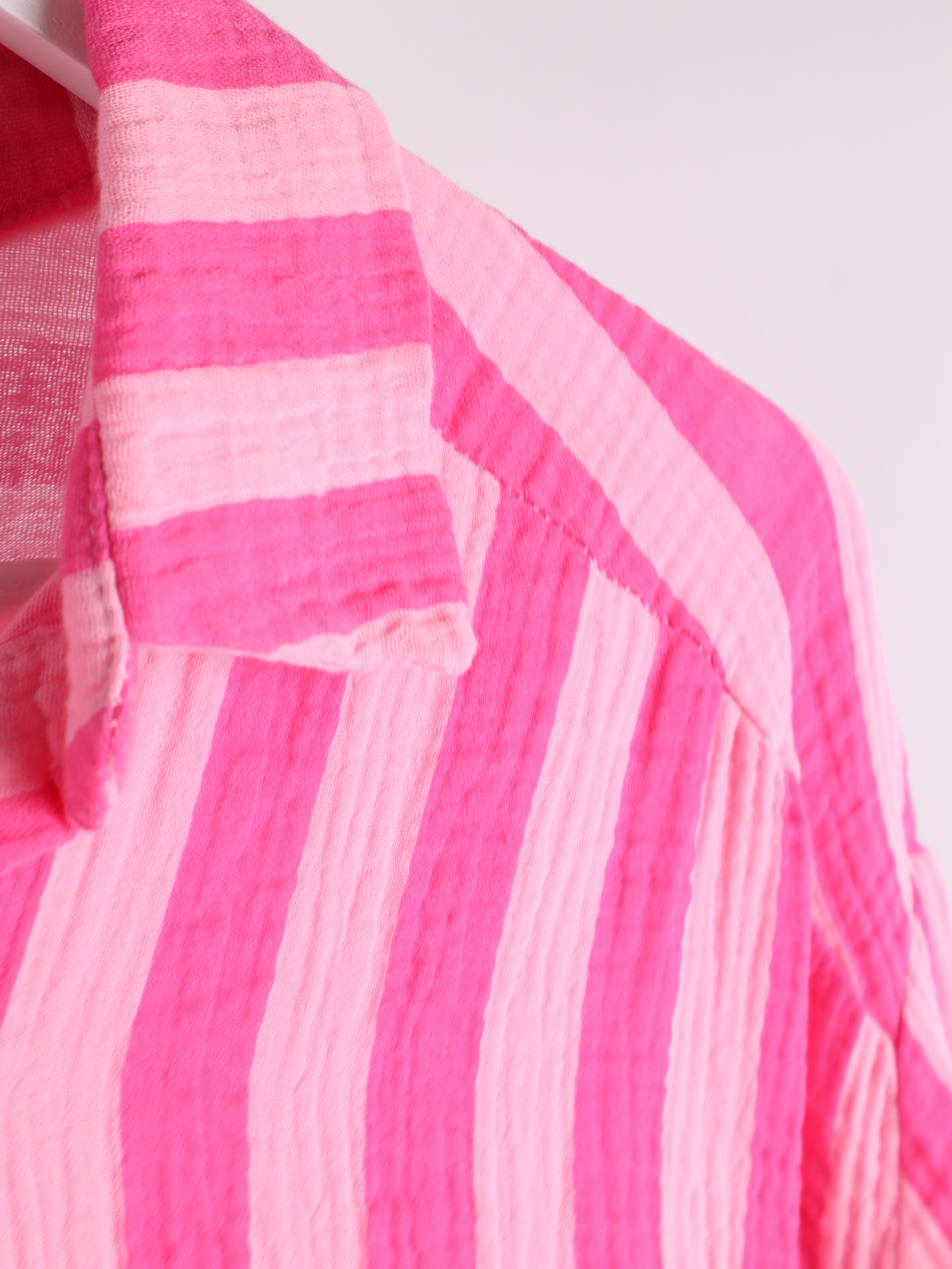 Musselin Bluse NEON STRIPES
