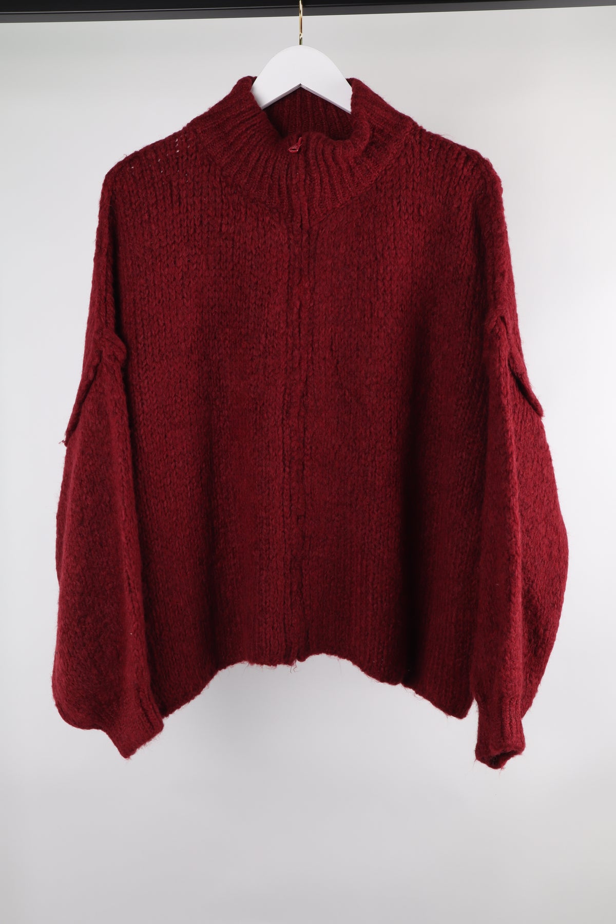 Strickjacke HIGH COLLAR