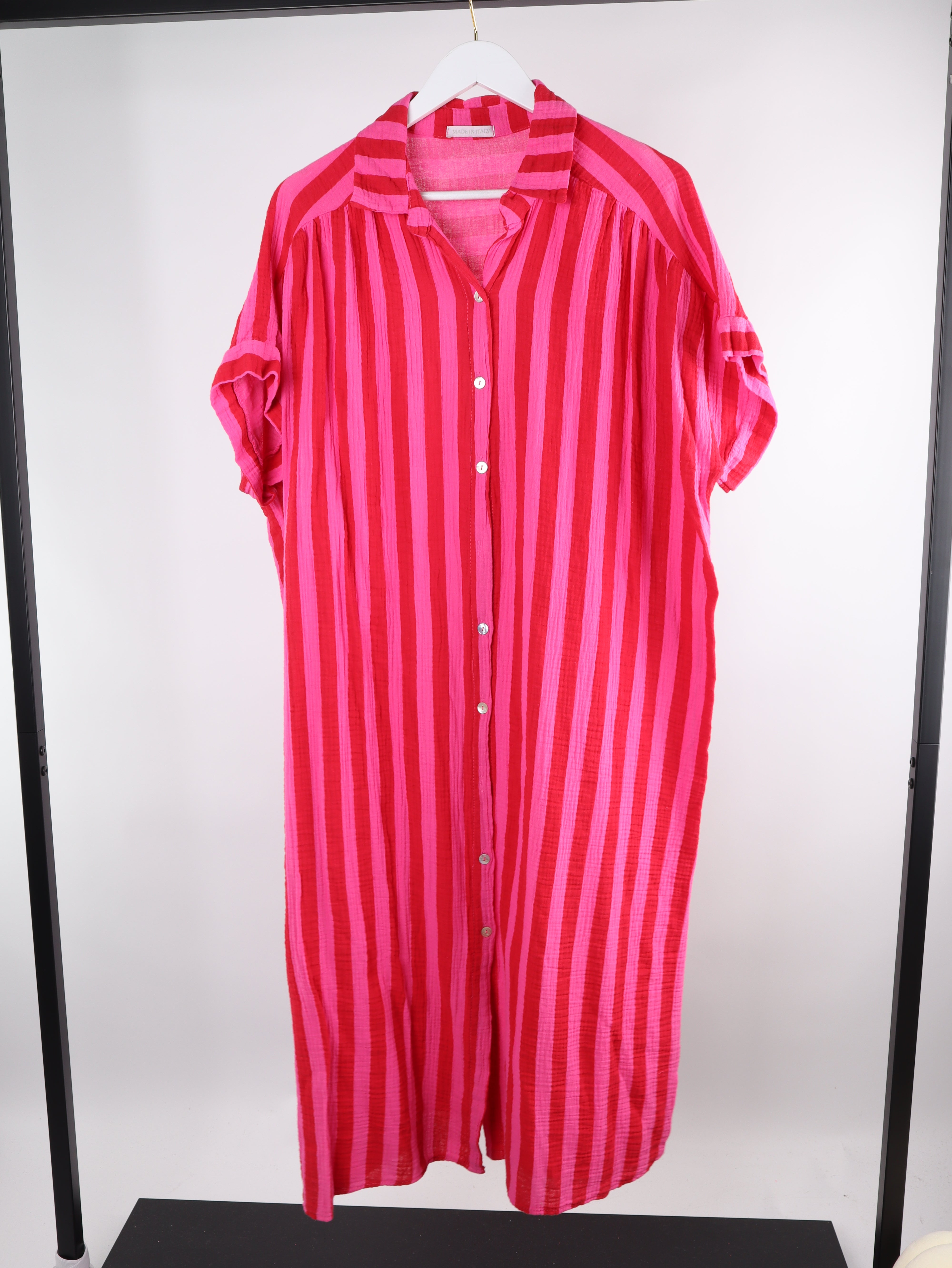 Musselin Blusenkleid STRIPES