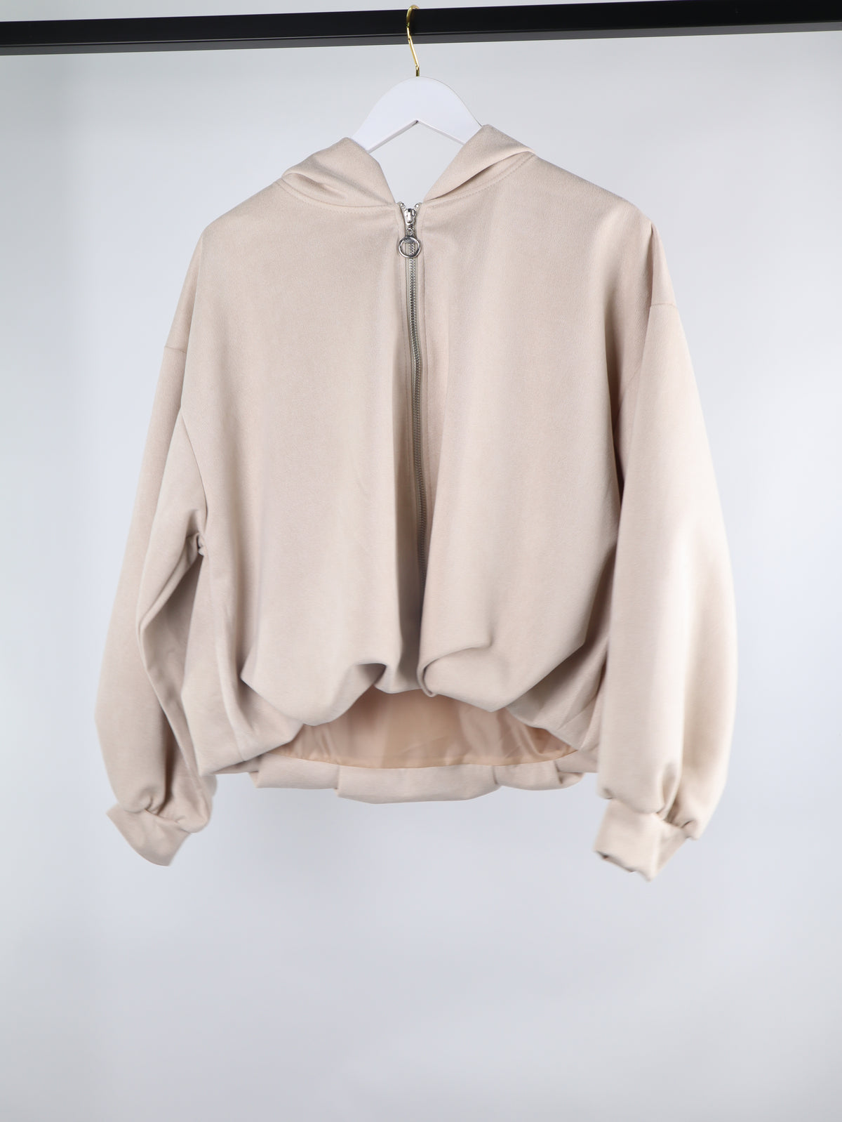 Wildleder-Optik
 Kapuzenjacke VELOURS