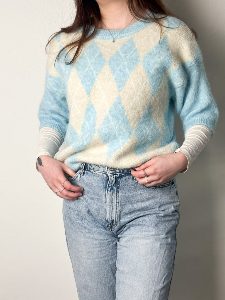 Strickpullover – Rauten