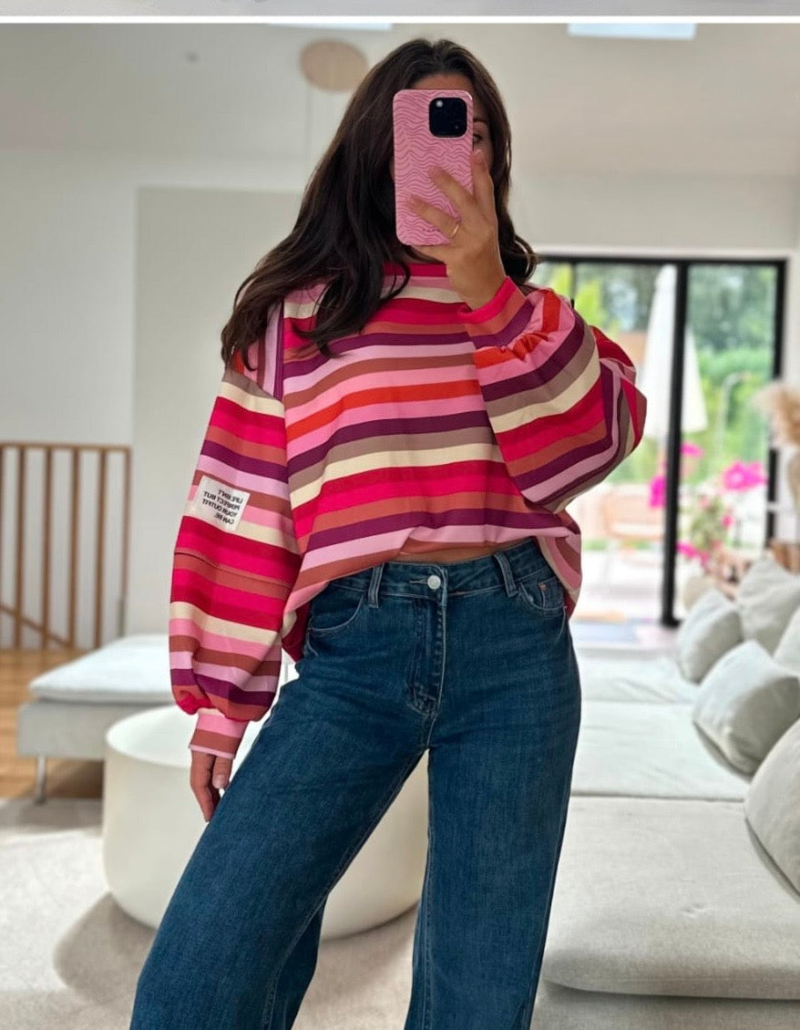 Butterstoff Sweater STRIPE STATEMENT