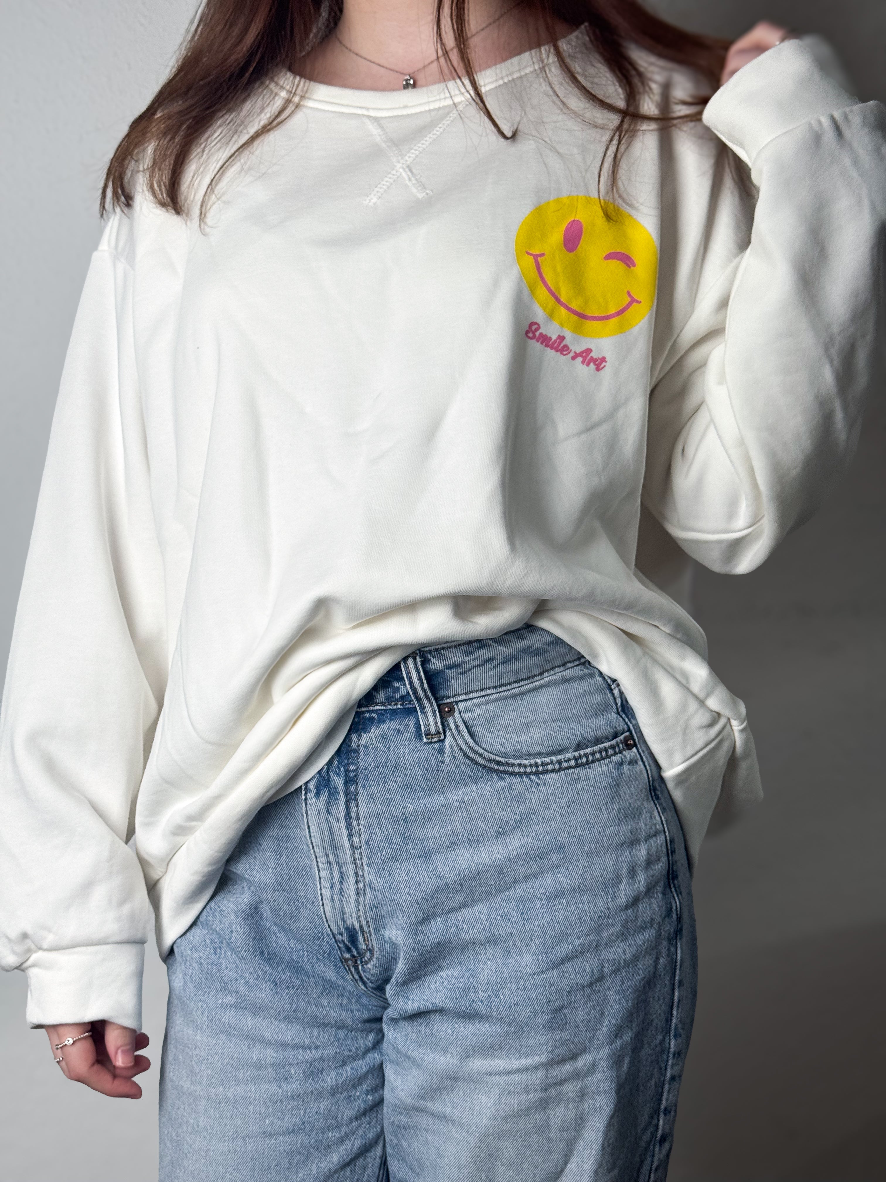 Sweatshirt  Why Not - Weiß