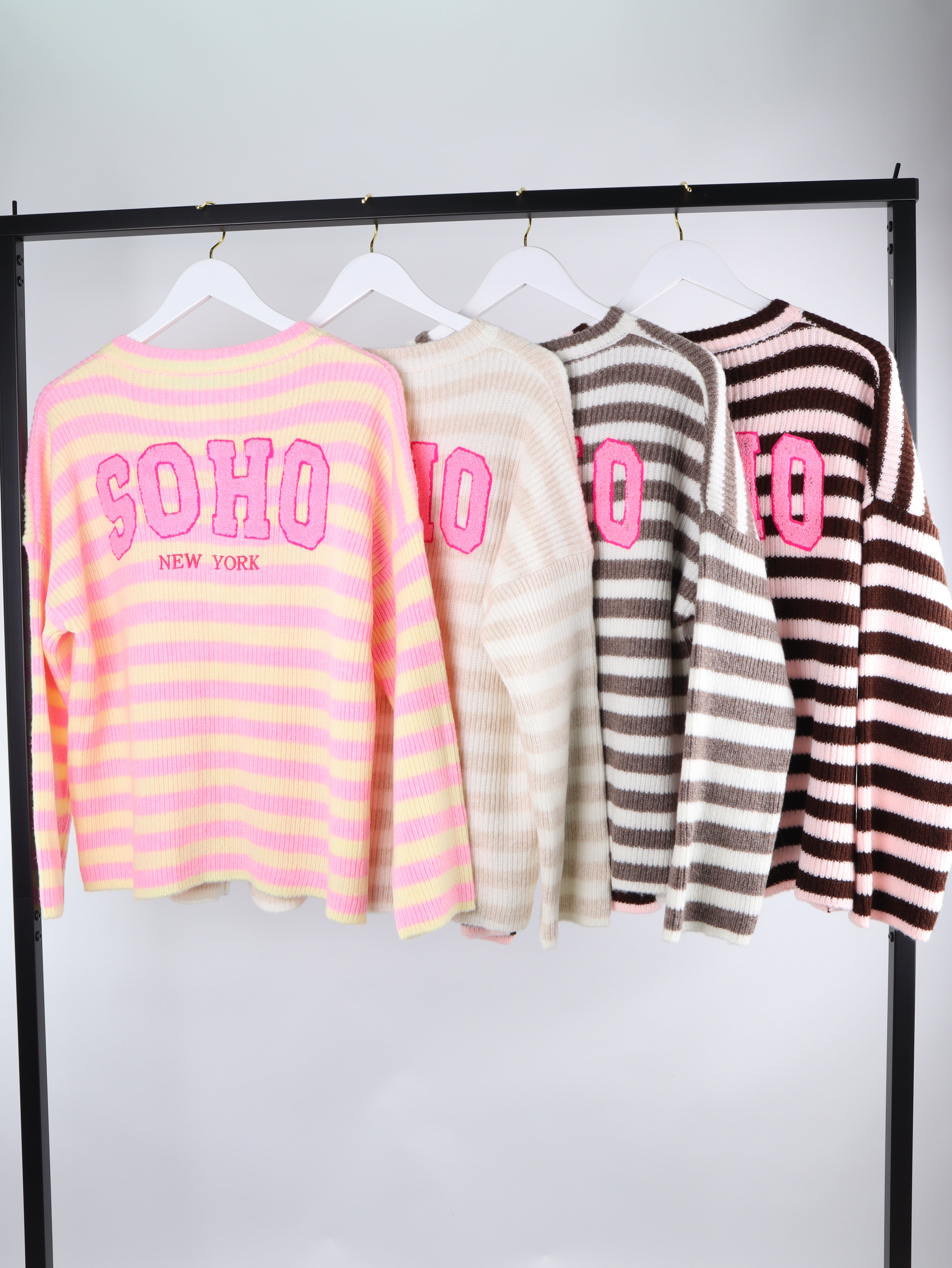 Streifen Strickjacke SOHO