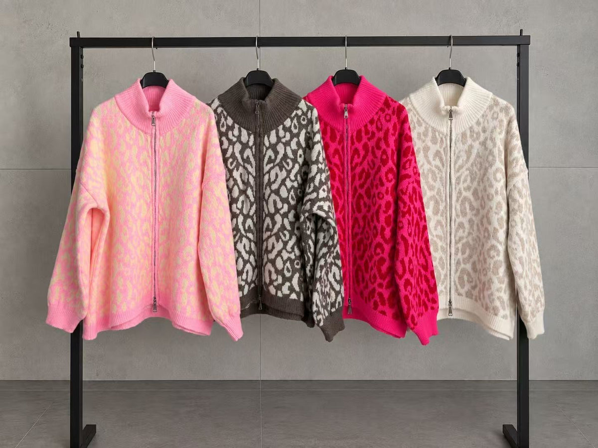 Zipper Strickjacke LEO ZIP
