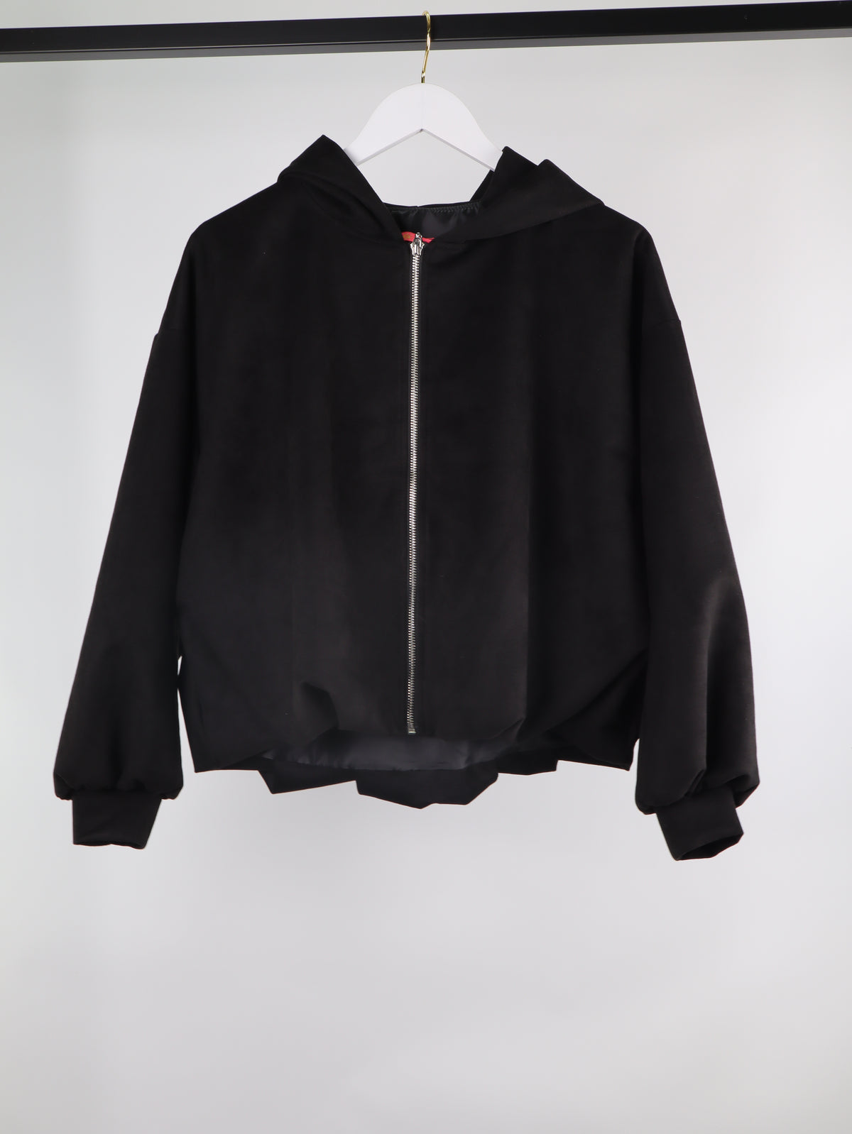 Wildleder-Optik
 Kapuzenjacke VELOURS