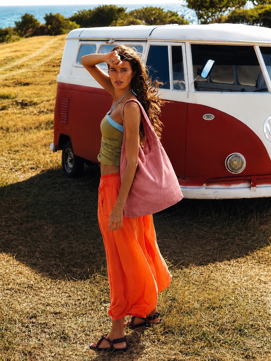 Veloursleder Shopper - Mia