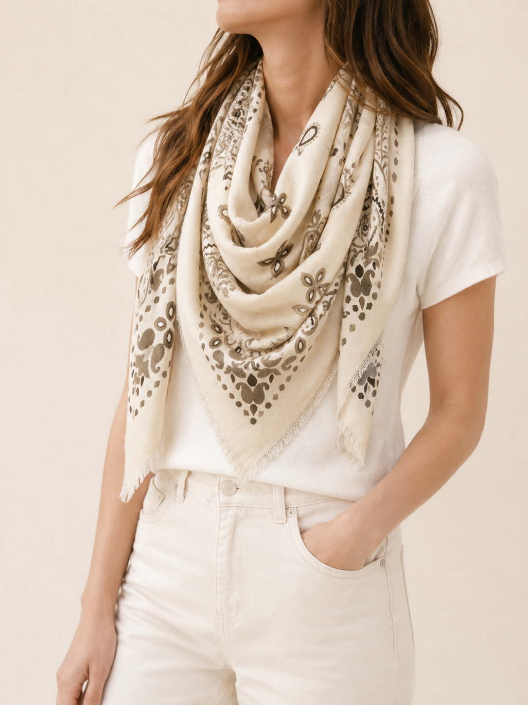 Viereckstuch PAISLEY FRAME