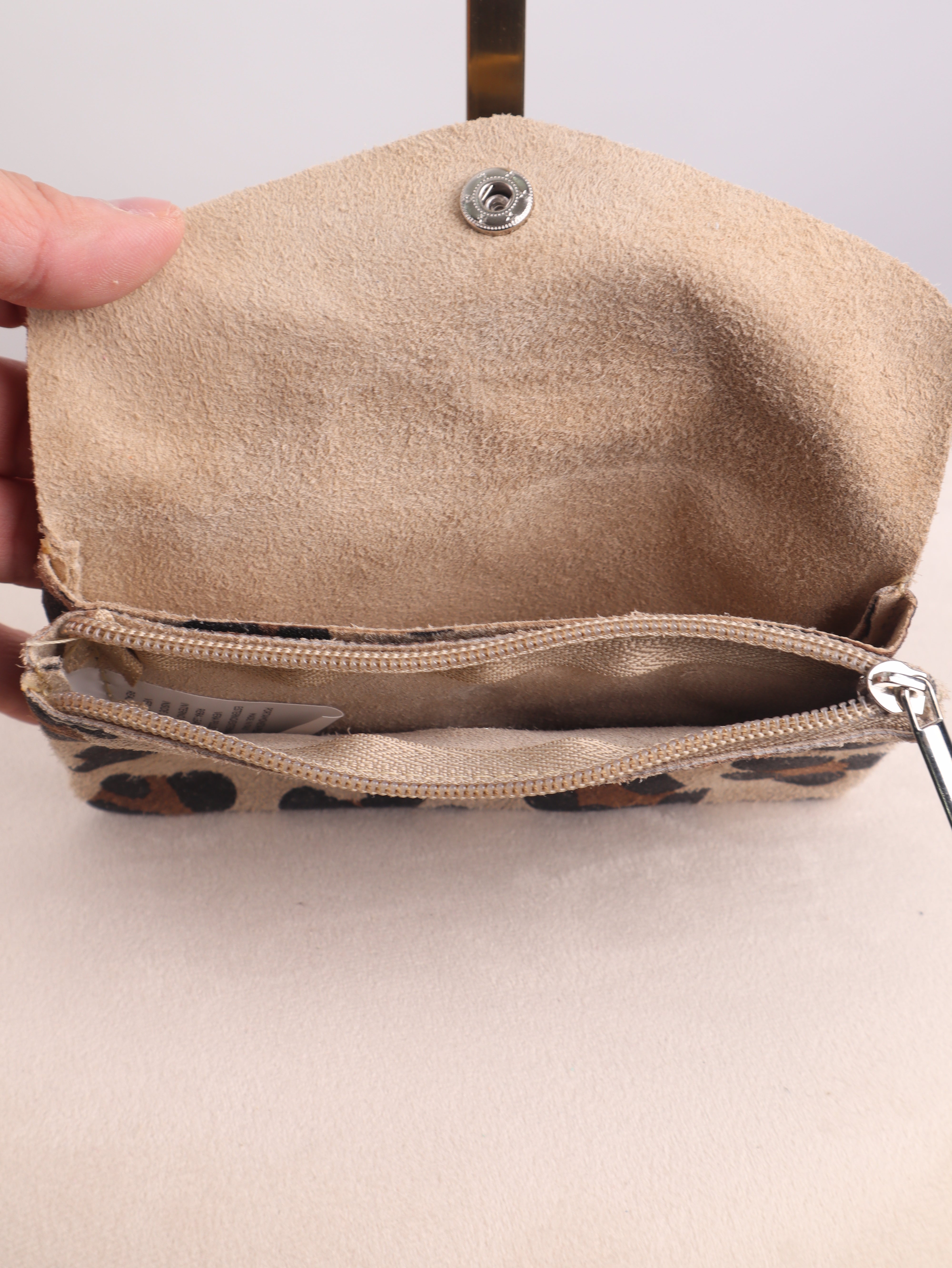 Veloursleder Geldbörse Medium