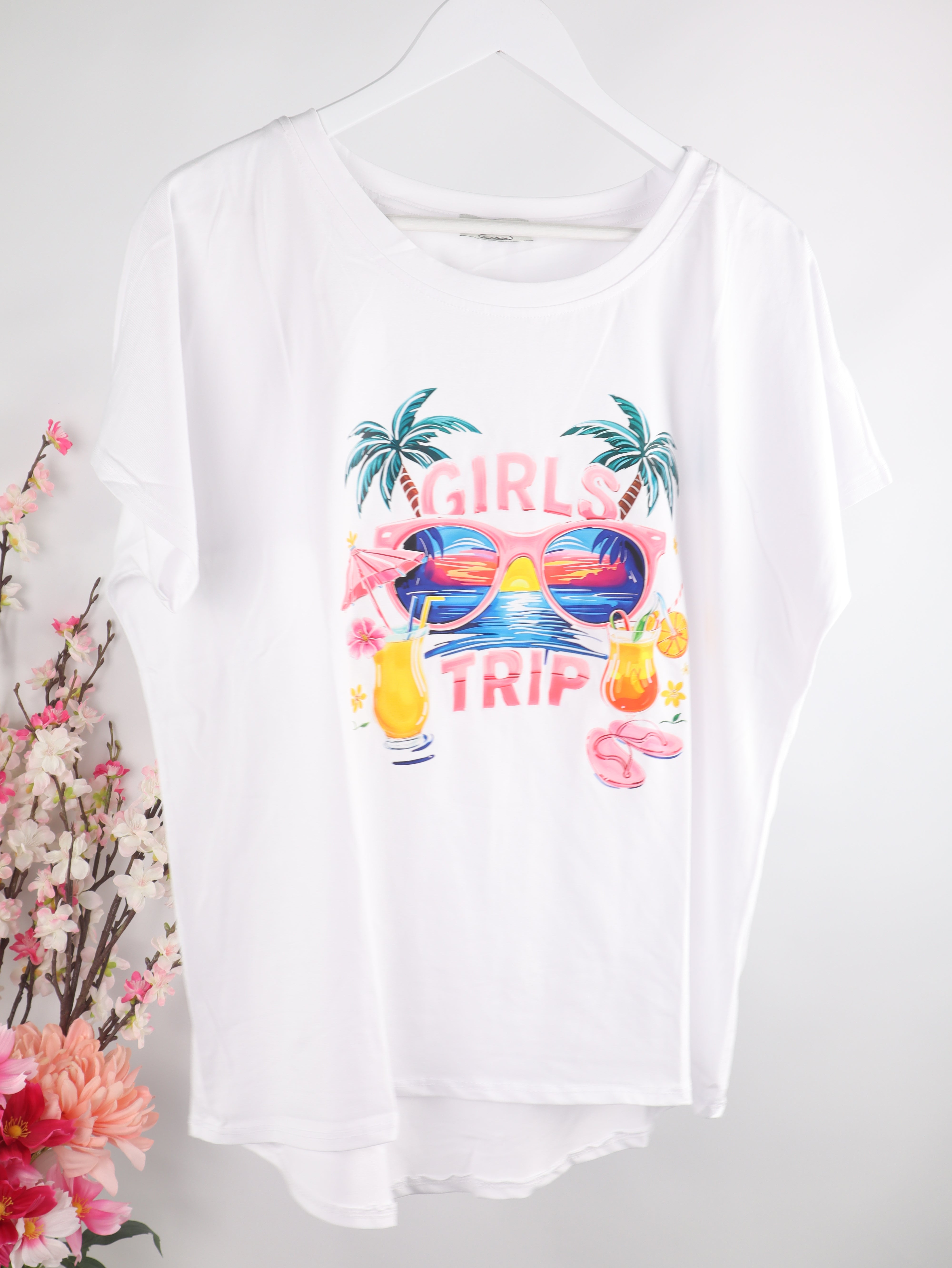 T-Shirt mit „Girls Trip“ Print