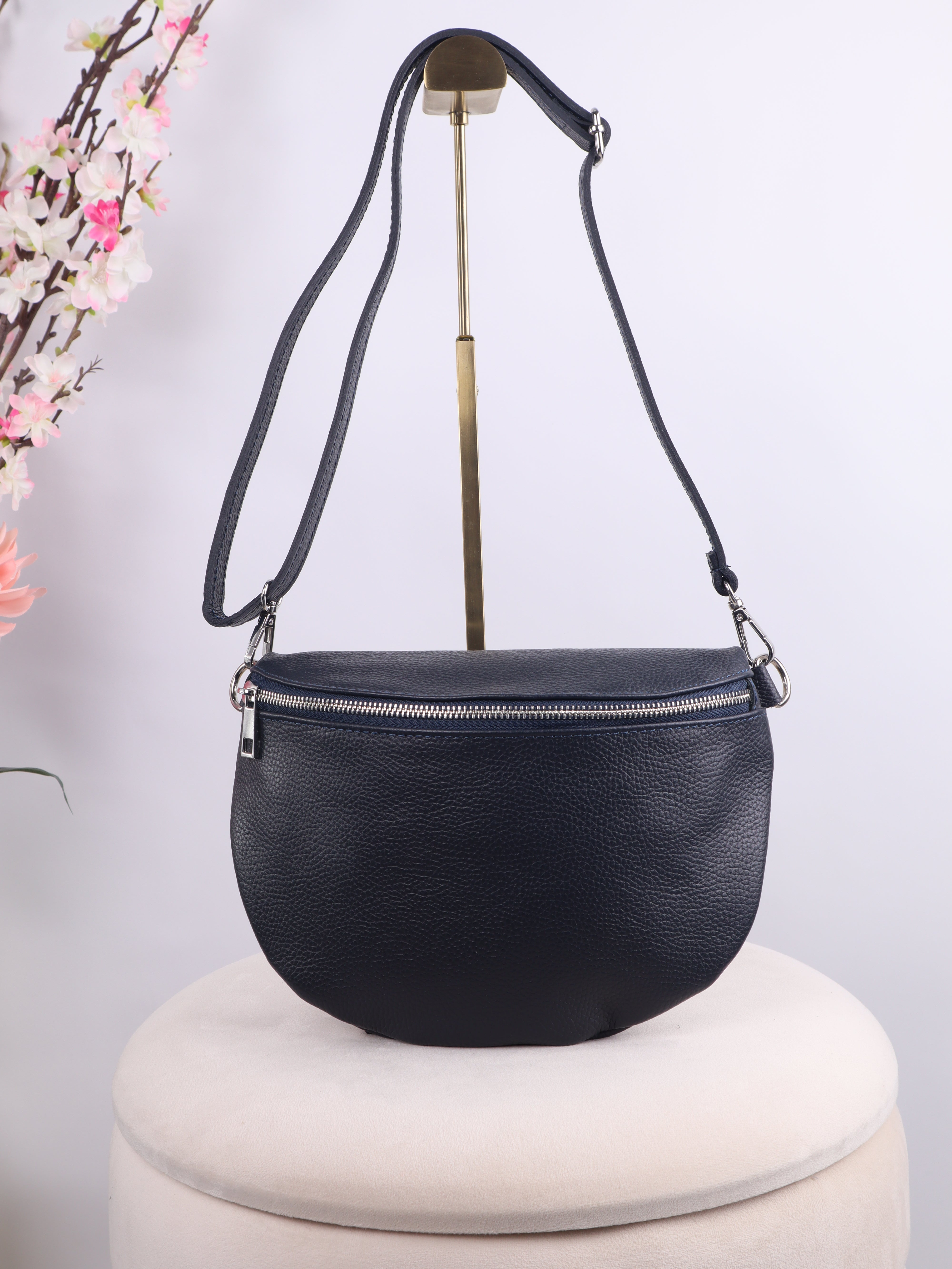Leder Bauchtasche - ELISA - Medium