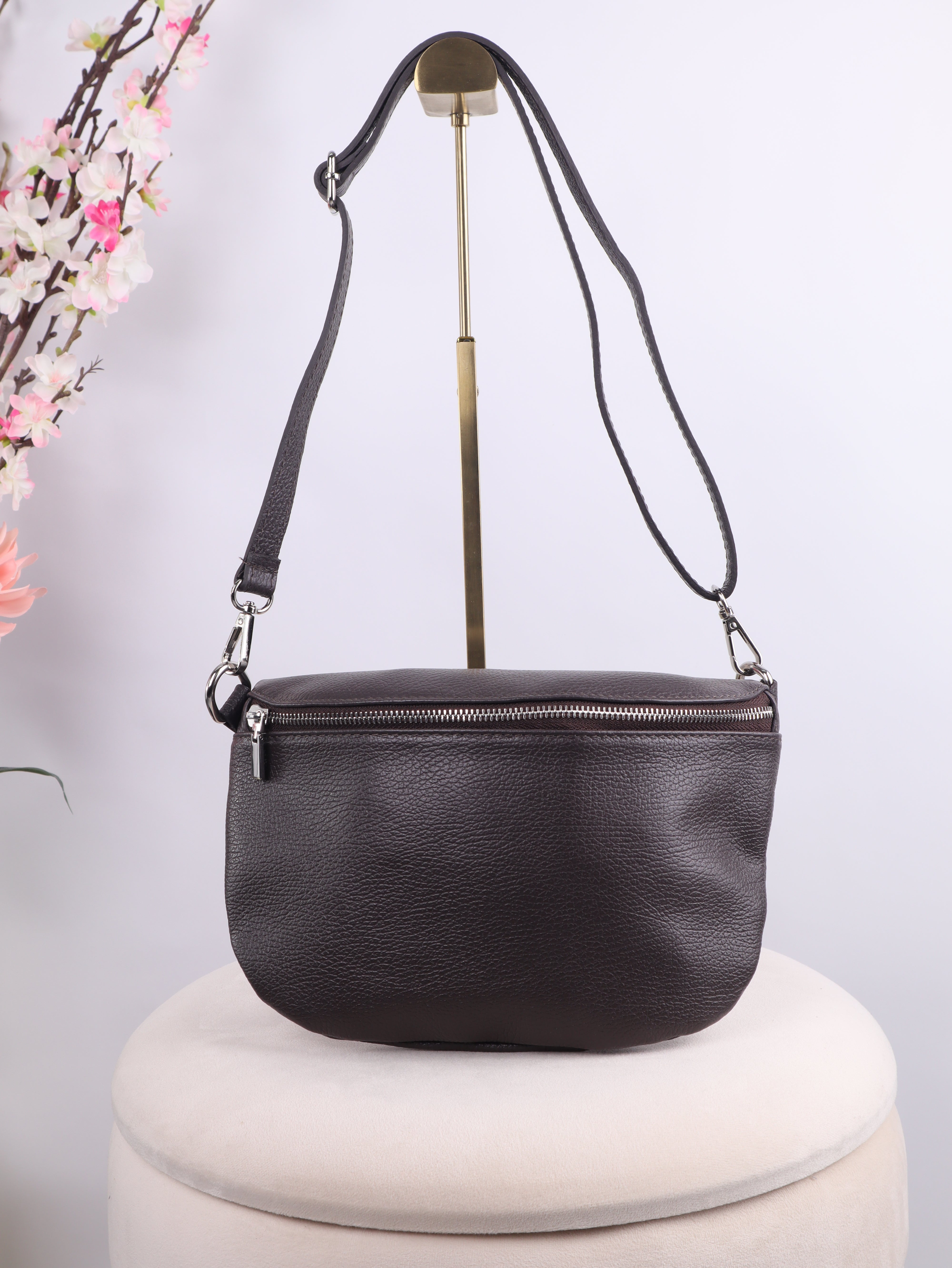 Leder Bauchtasche - ELISA - Medium