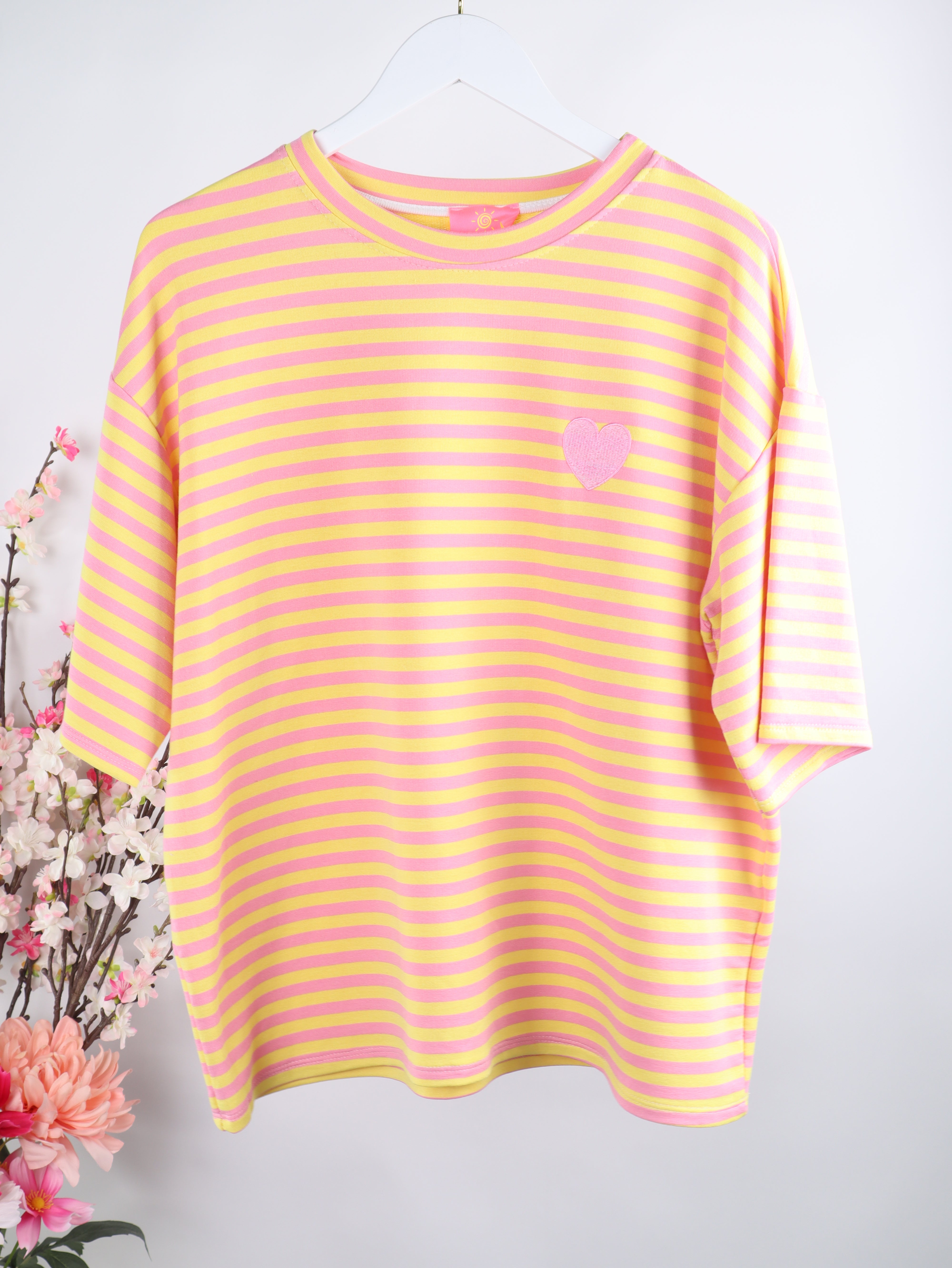 Streifen-Shirt mit Herz