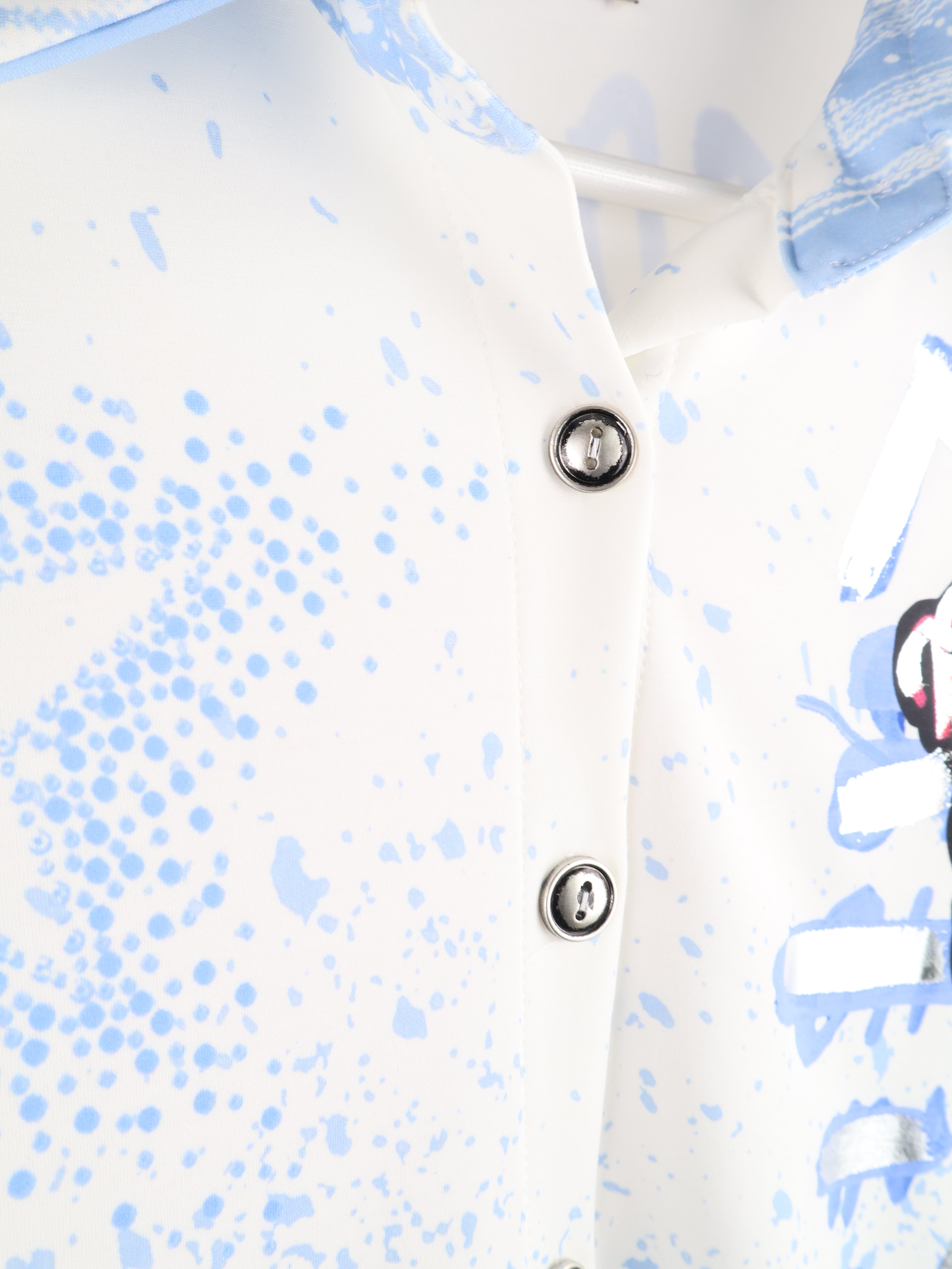 Statement Bluse Skull & Graffiti